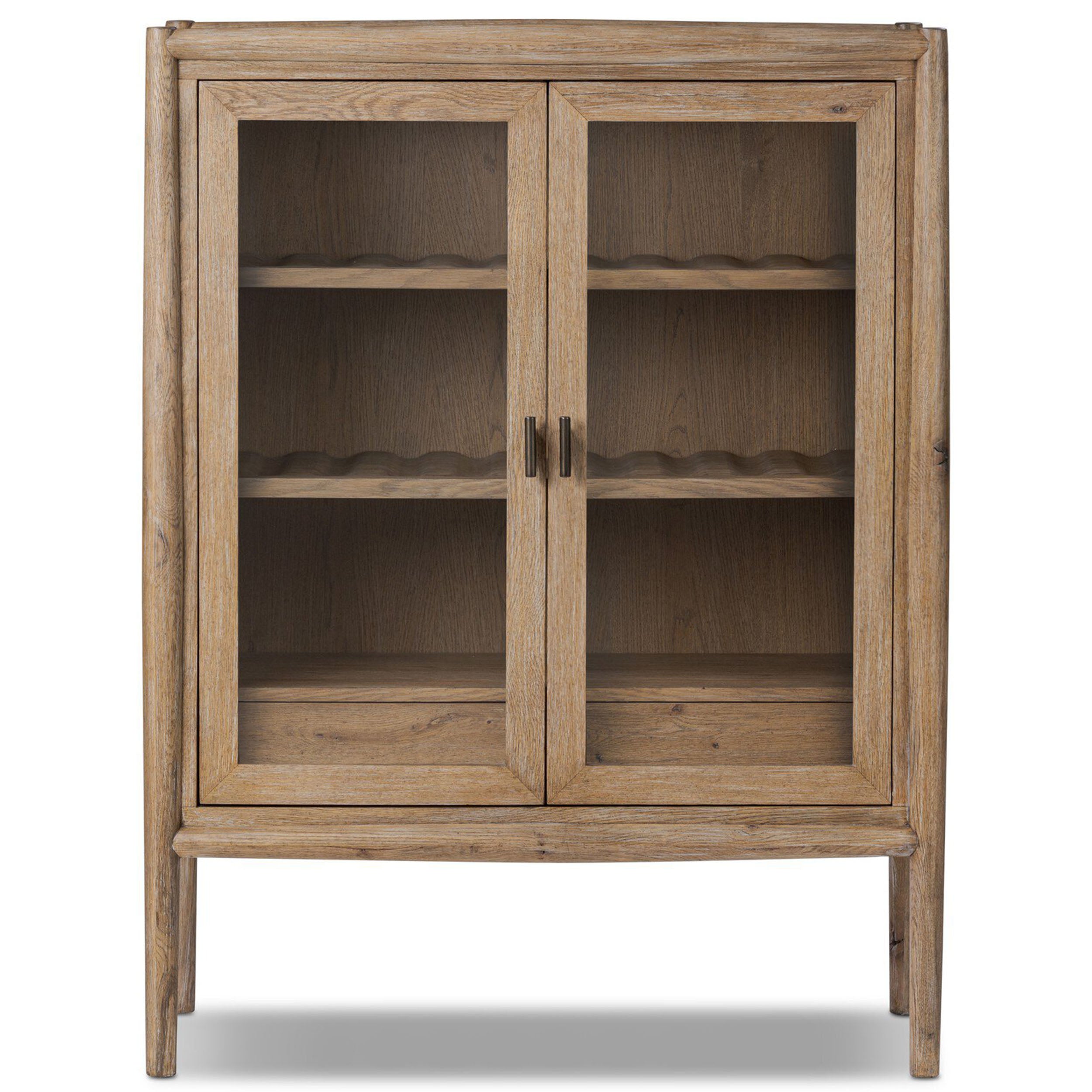 Glenview Bar Cabinet, Weathered Oak