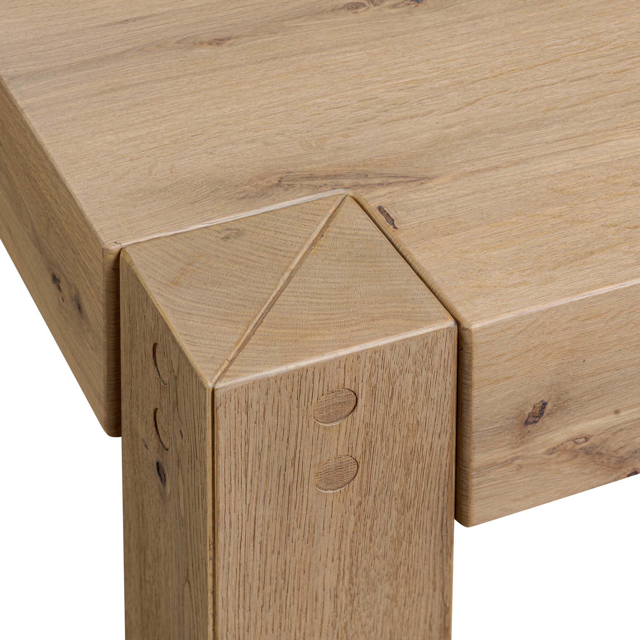 Emmer Coffee Table, Aged Smoked Oak
