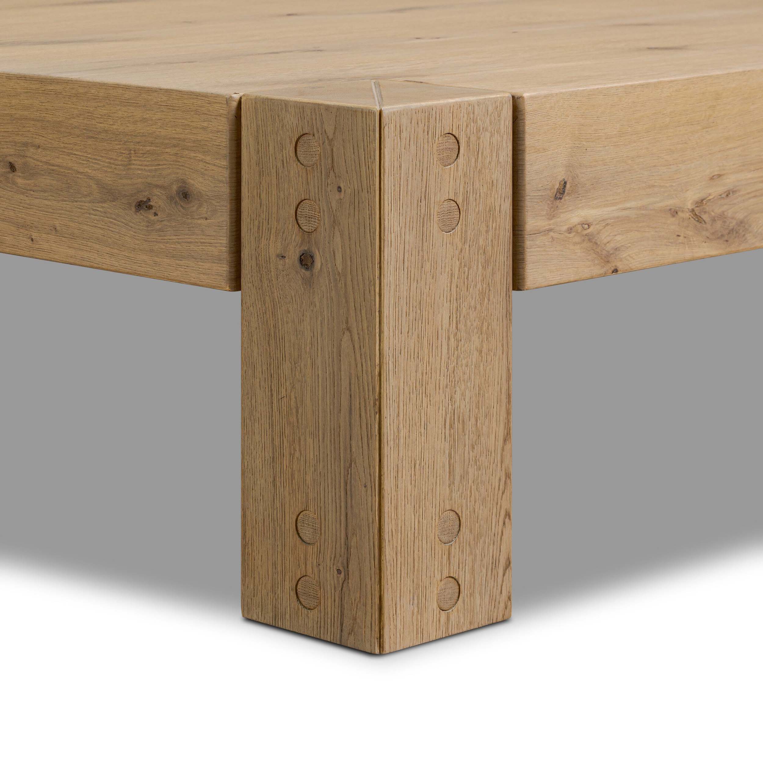 Emmer Coffee Table, Aged Smoked Oak