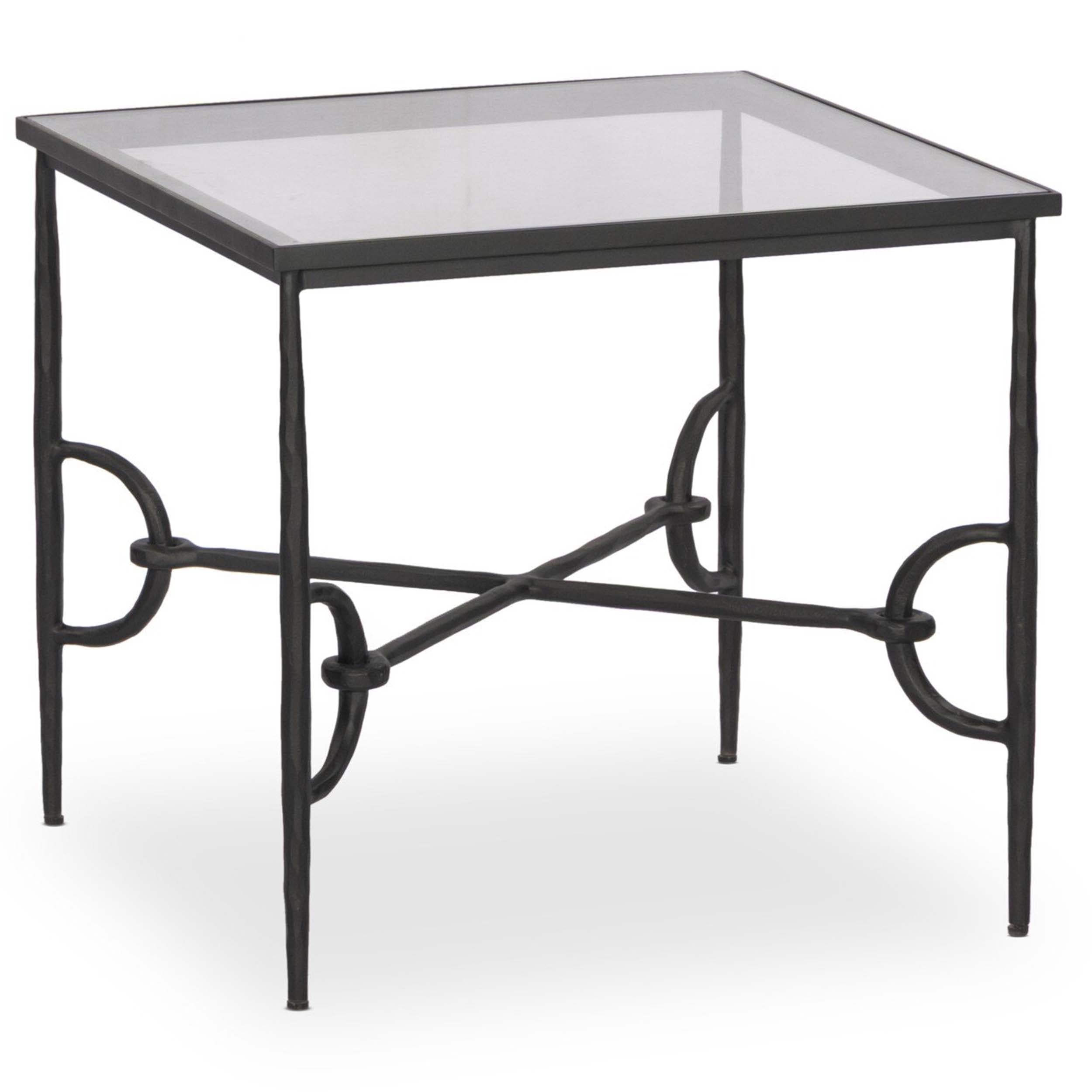 Babylon End Table, Tempered Glass