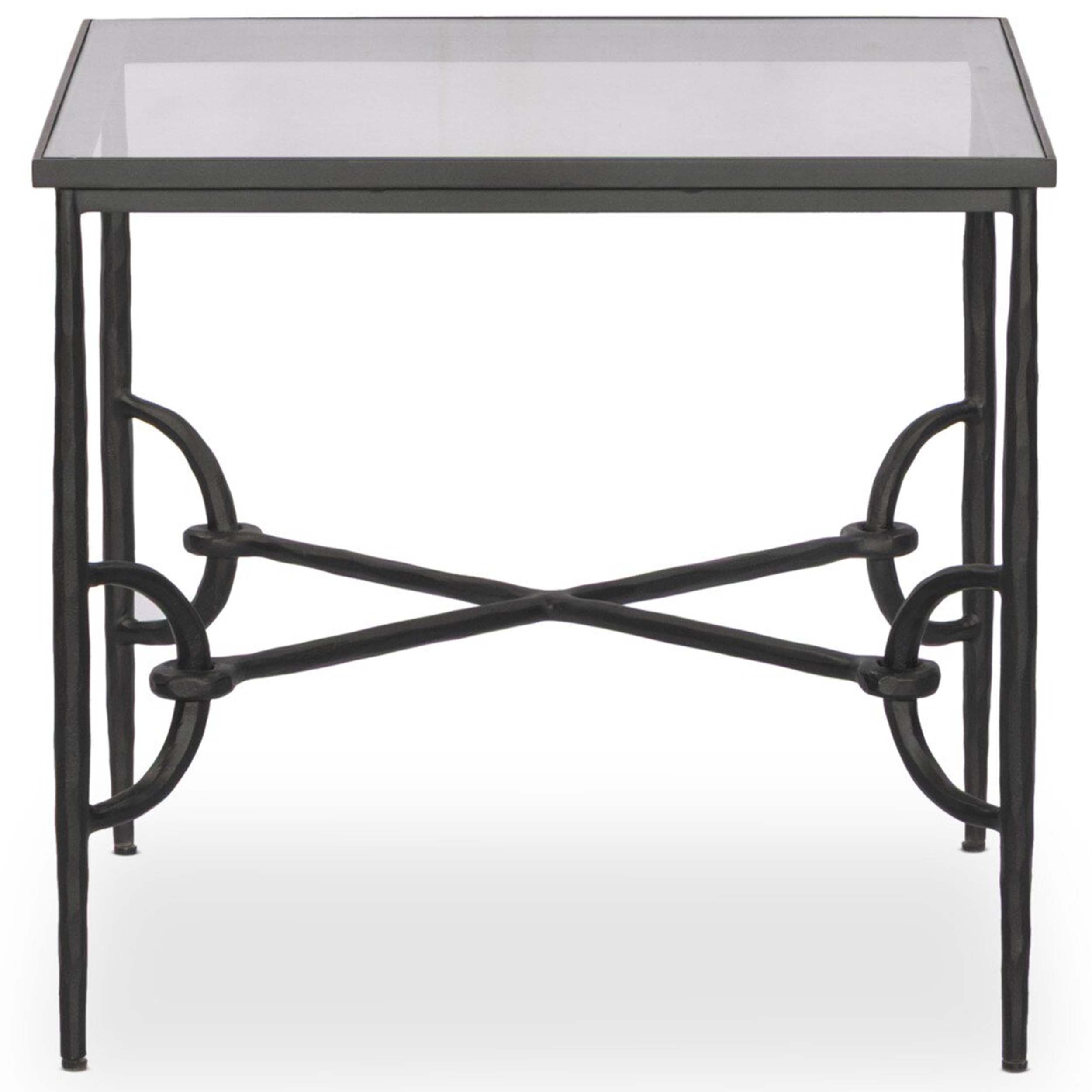 Babylon End Table, Tempered Glass