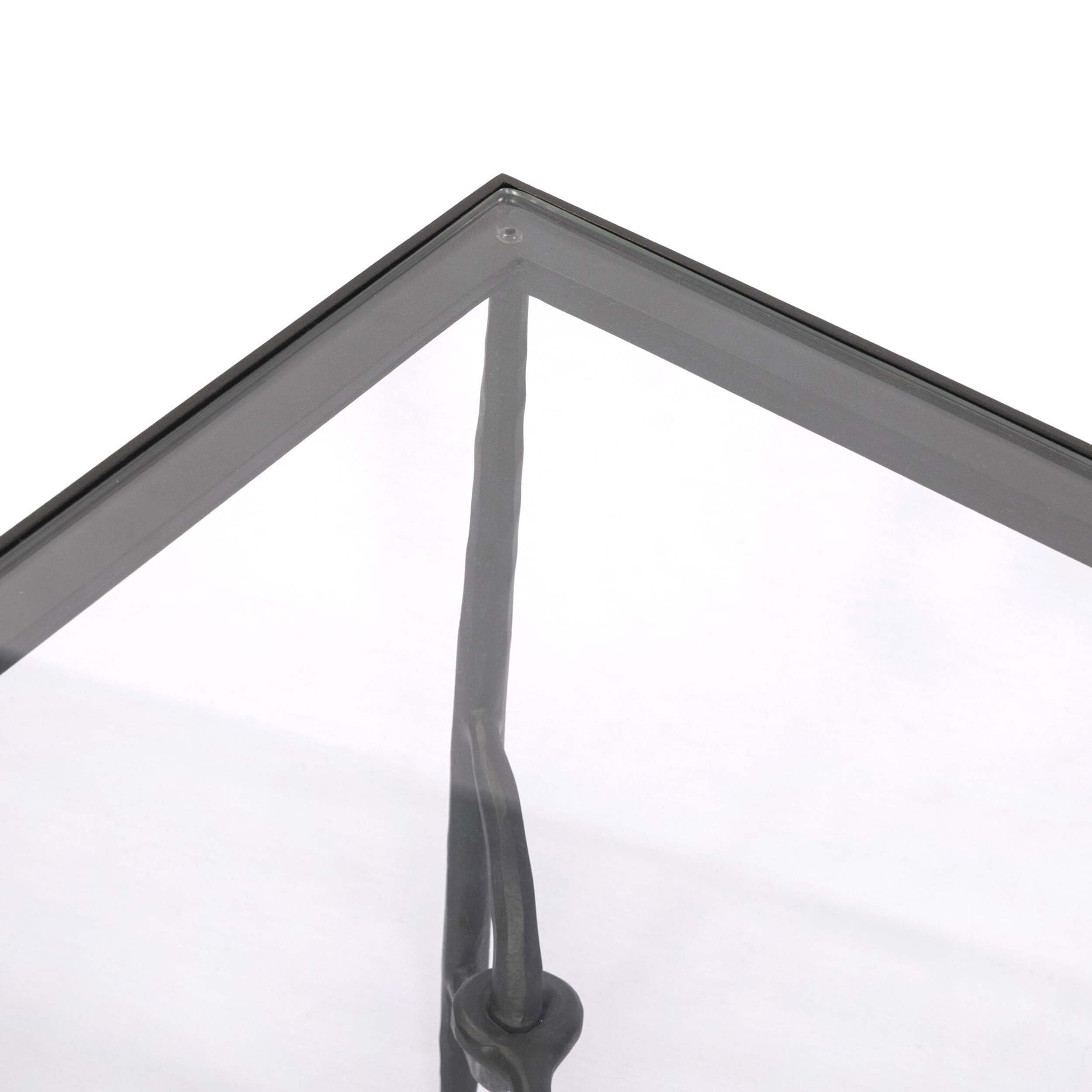 Babylon End Table, Tempered Glass