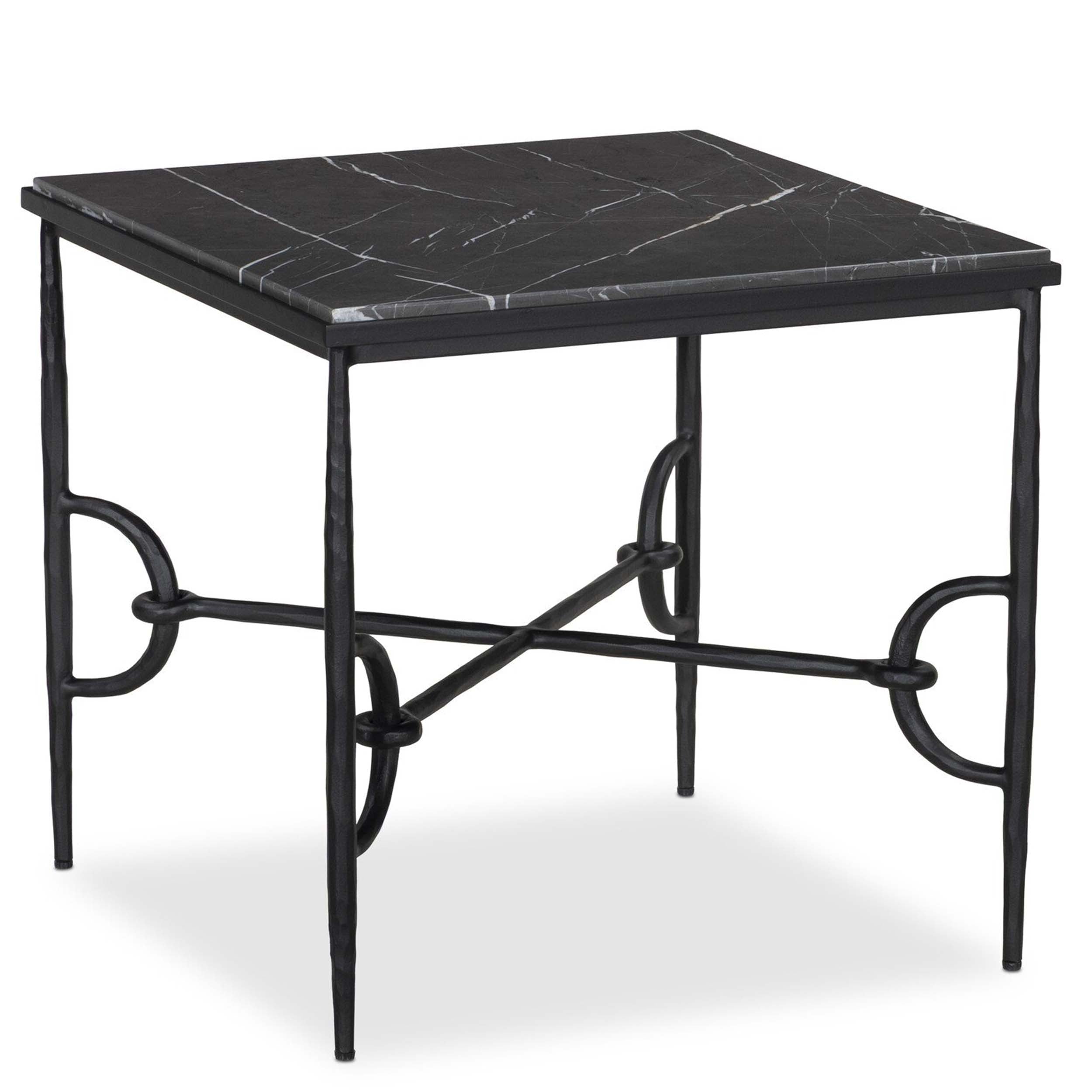 Babylon End Table, Grey Italian Marble