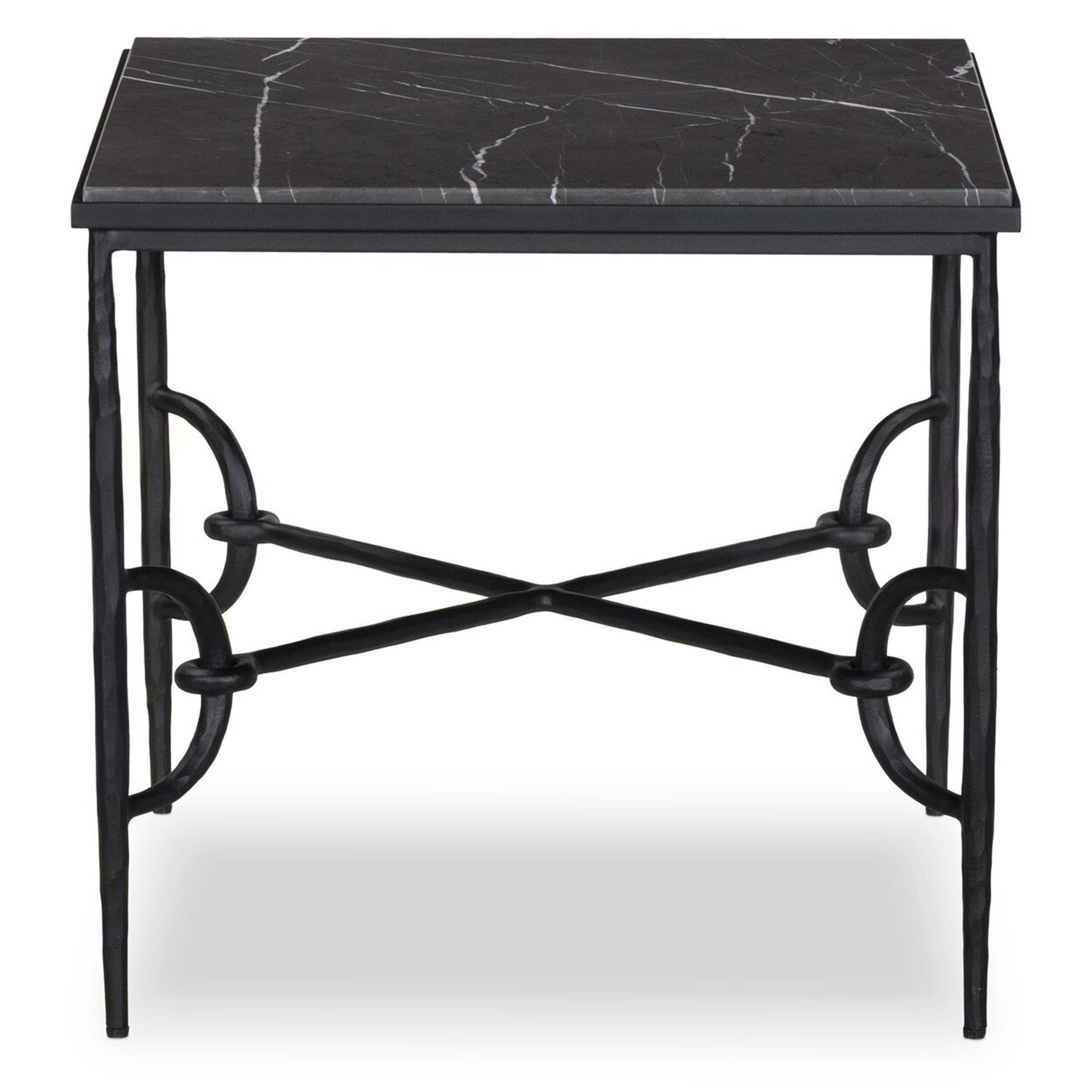 Babylon End Table, Grey Italian Marble
