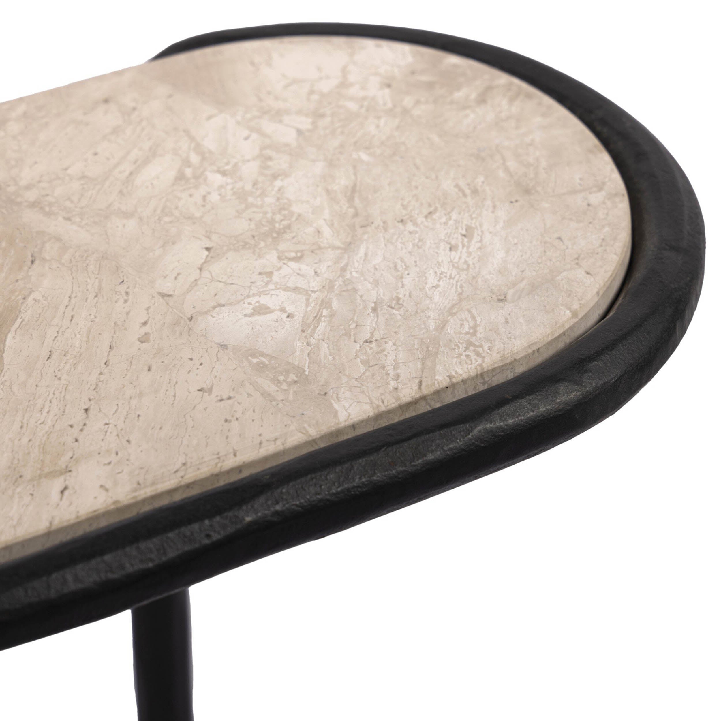 Niccola End Table, Hammered Gunmetal