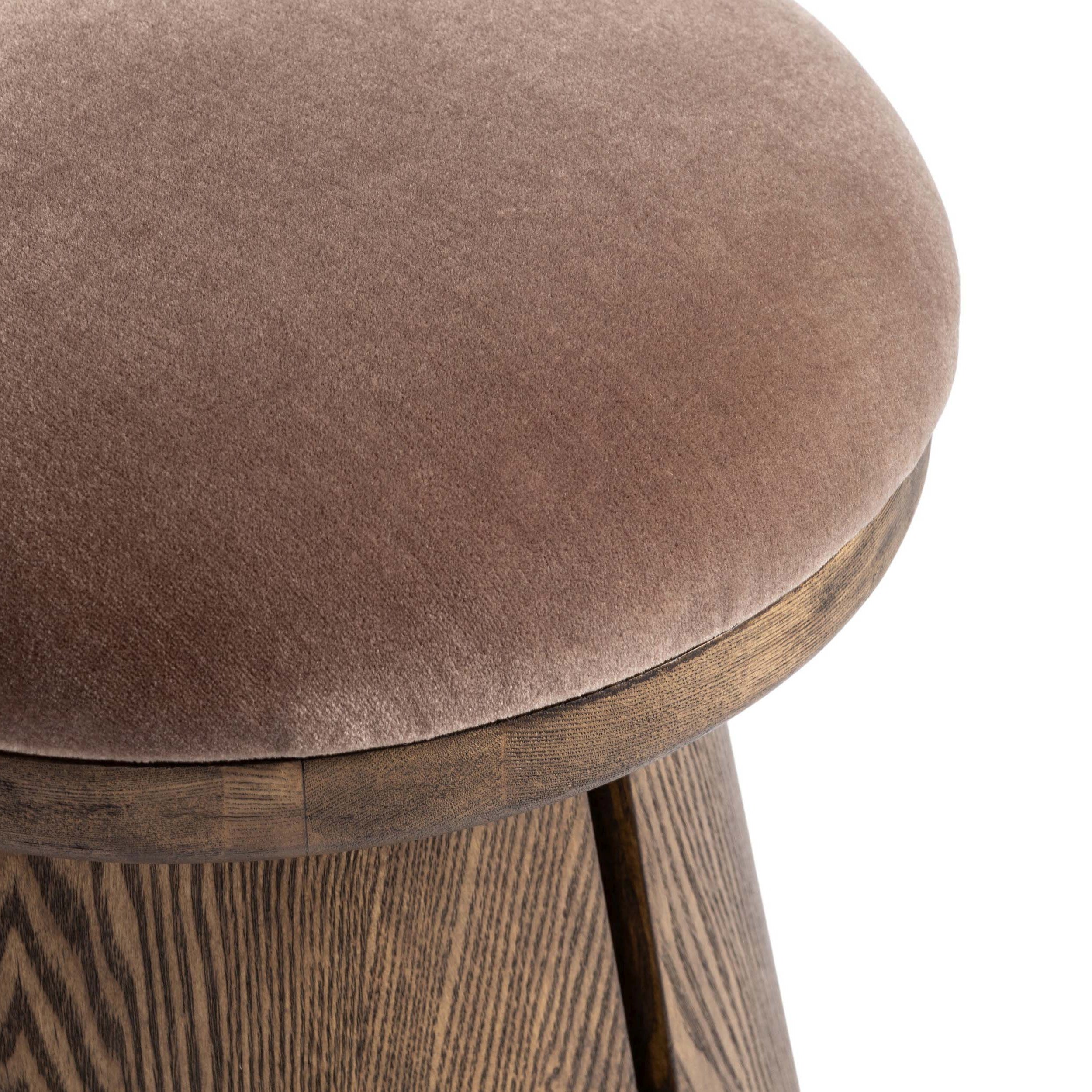Bea Accent Stool, Monte Mushroom