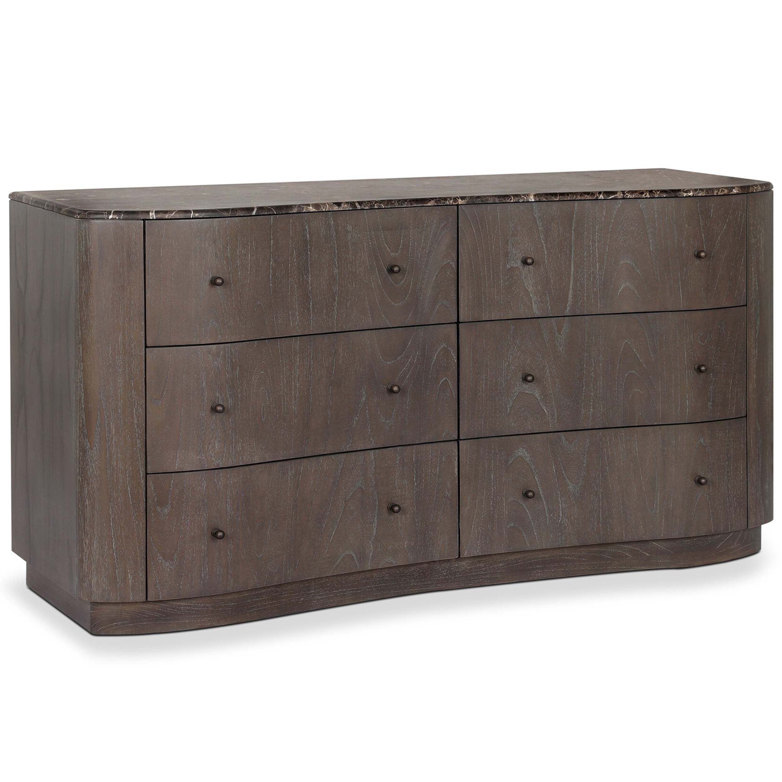 Boa 6 Drawer Dresser, Espresso Mindi Veneer