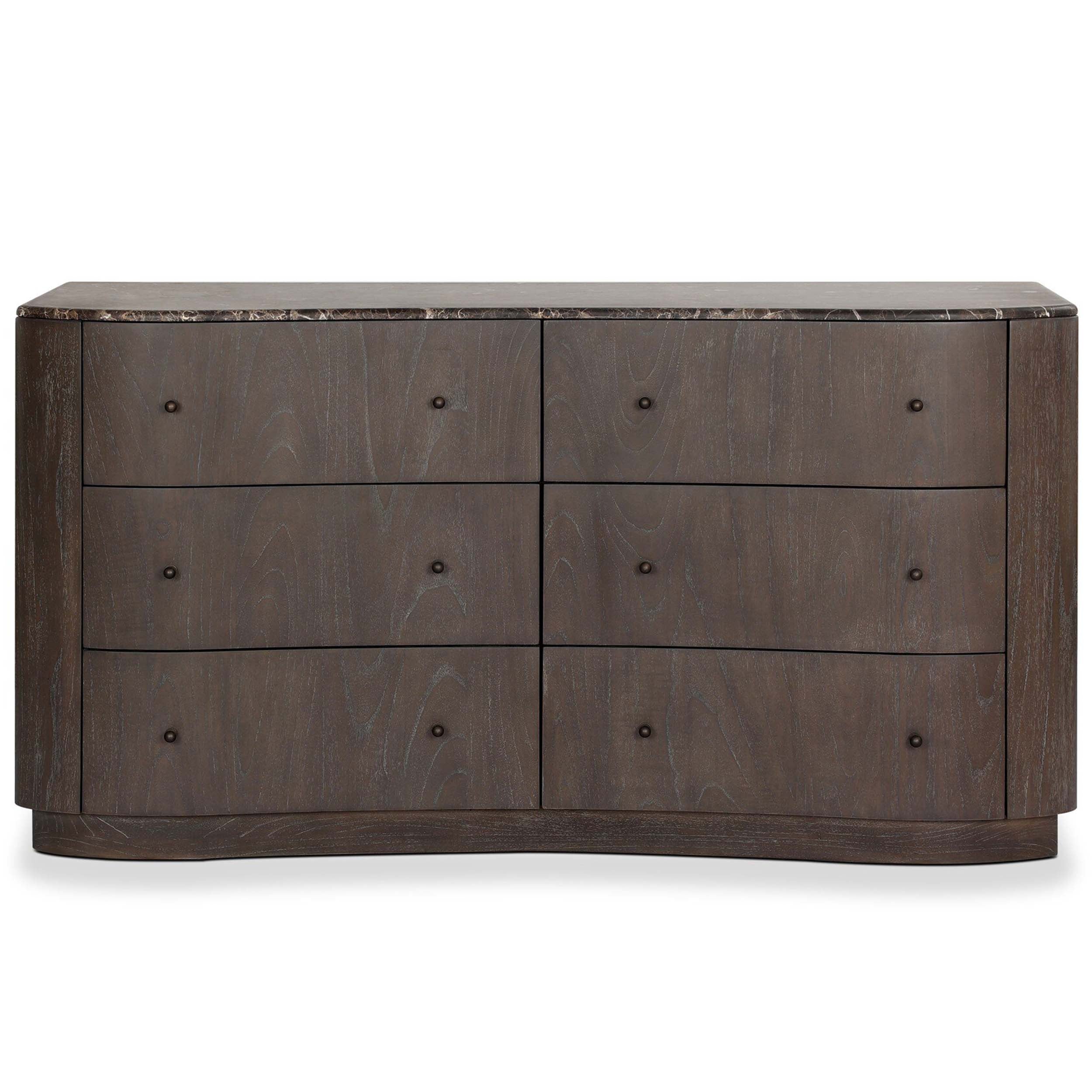 Boa 6 Drawer Dresser, Espresso Mindi Veneer