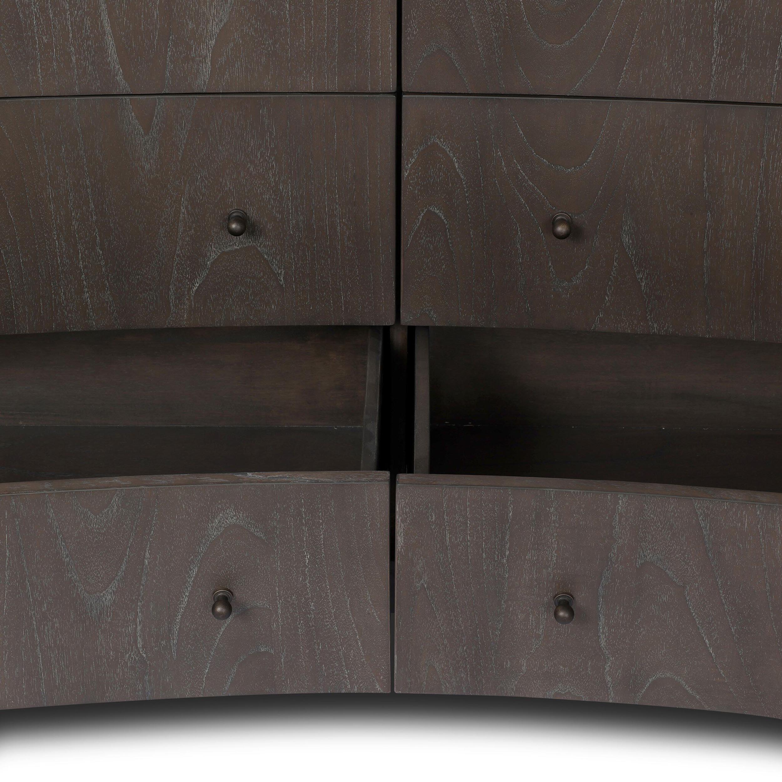 Boa 6 Drawer Dresser, Espresso Mindi Veneer