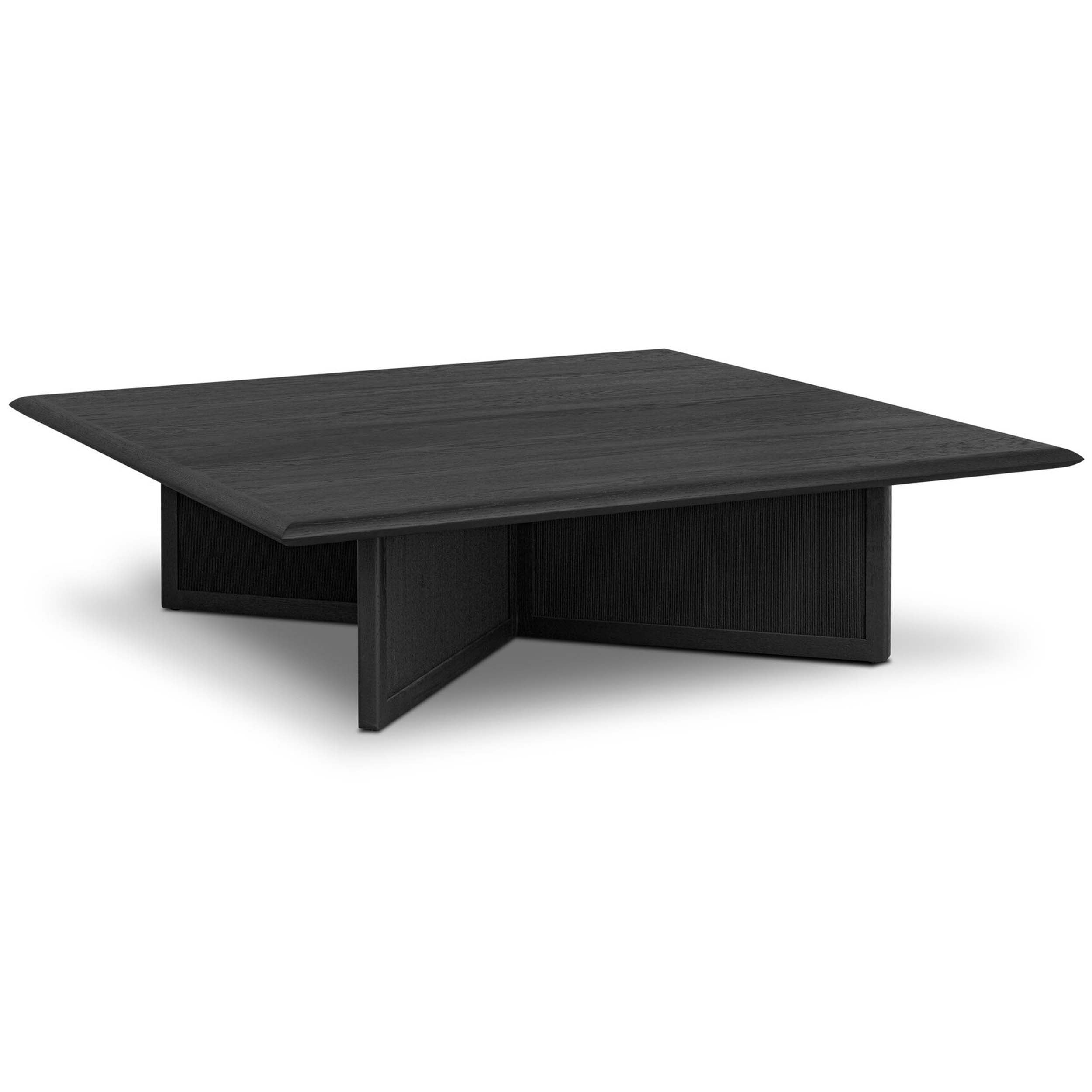 Rosenell Square Coffee Table, Black Oak Veneer
