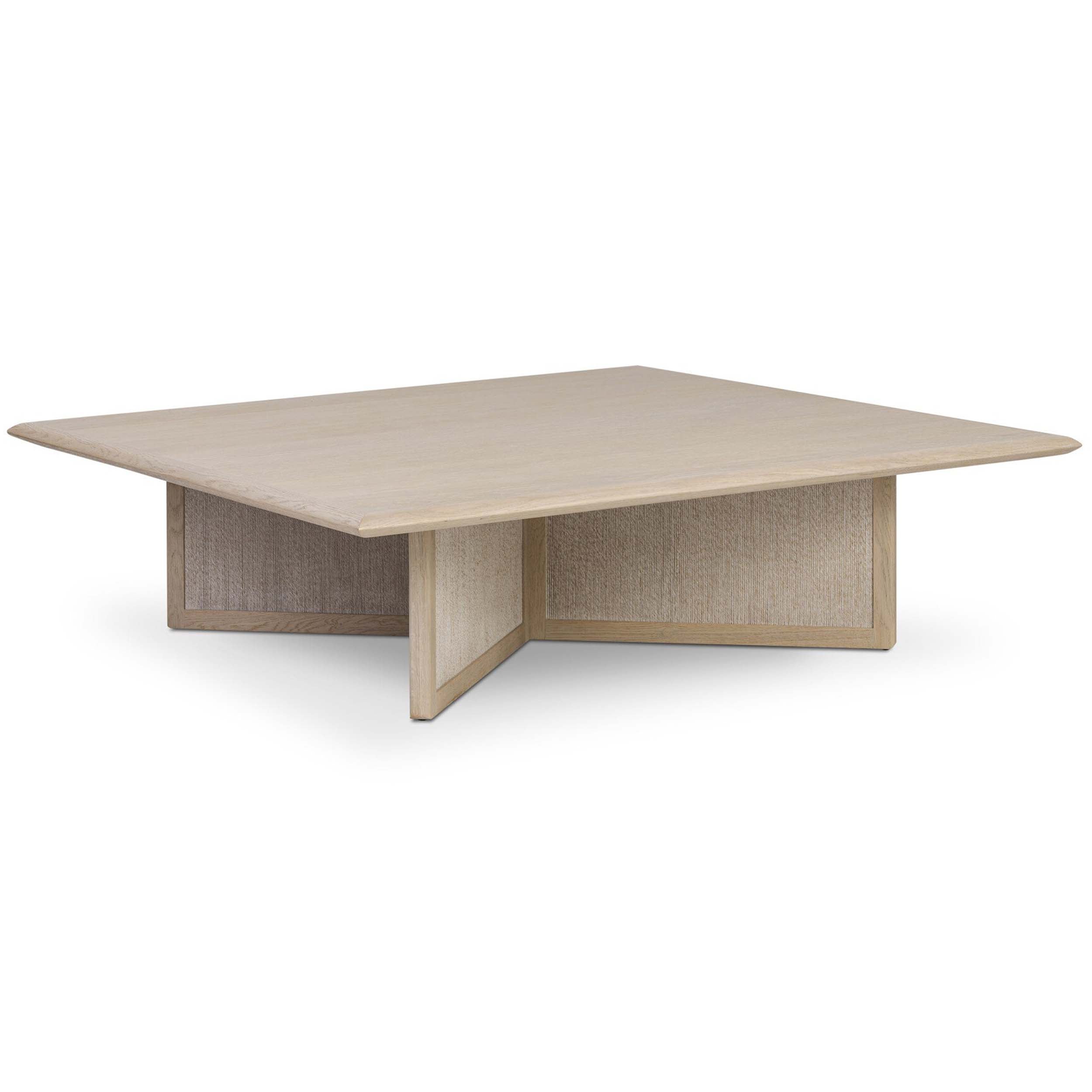 Rosenell Square Coffee Table, Natural Oak Veneer