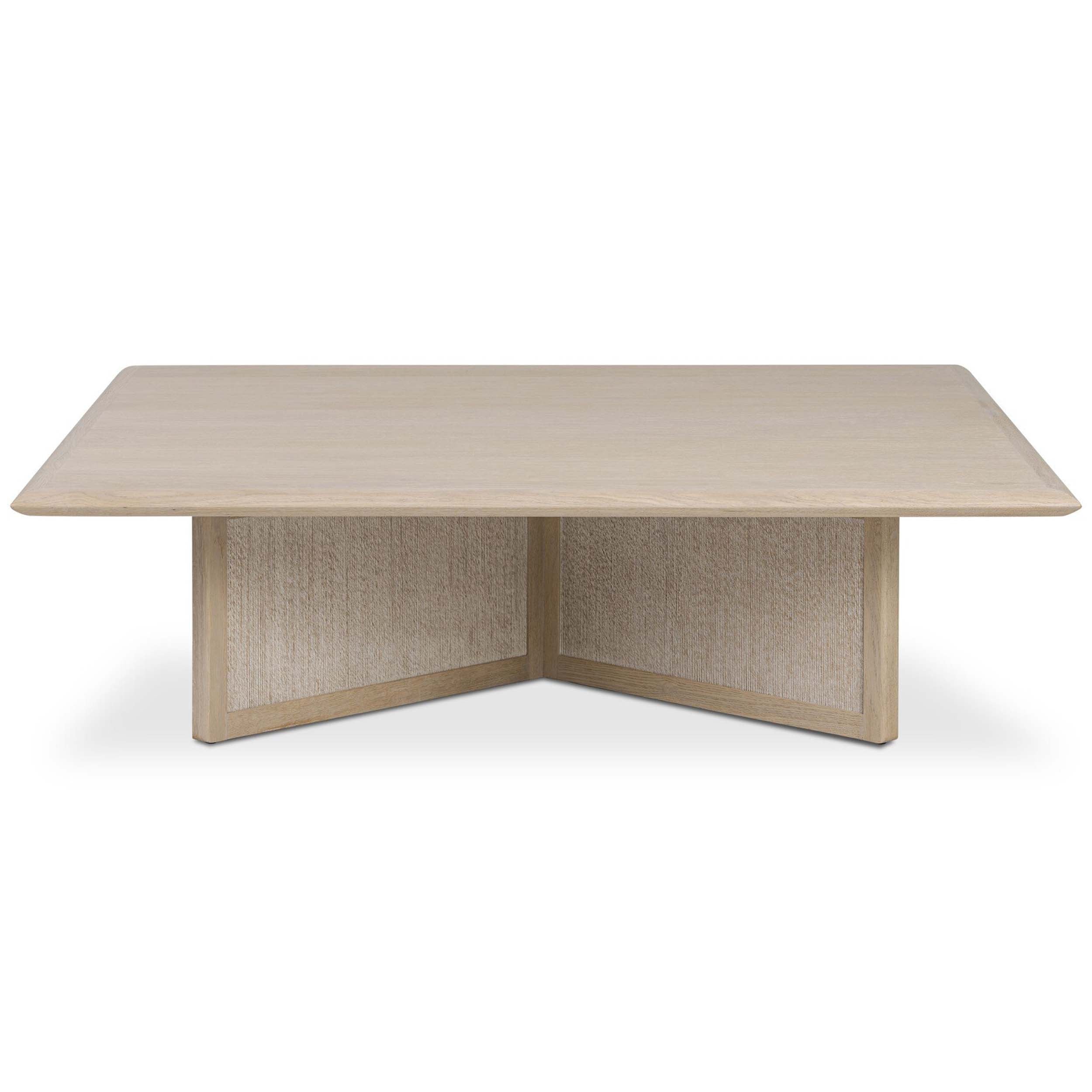Rosenell Square Coffee Table, Natural Oak Veneer