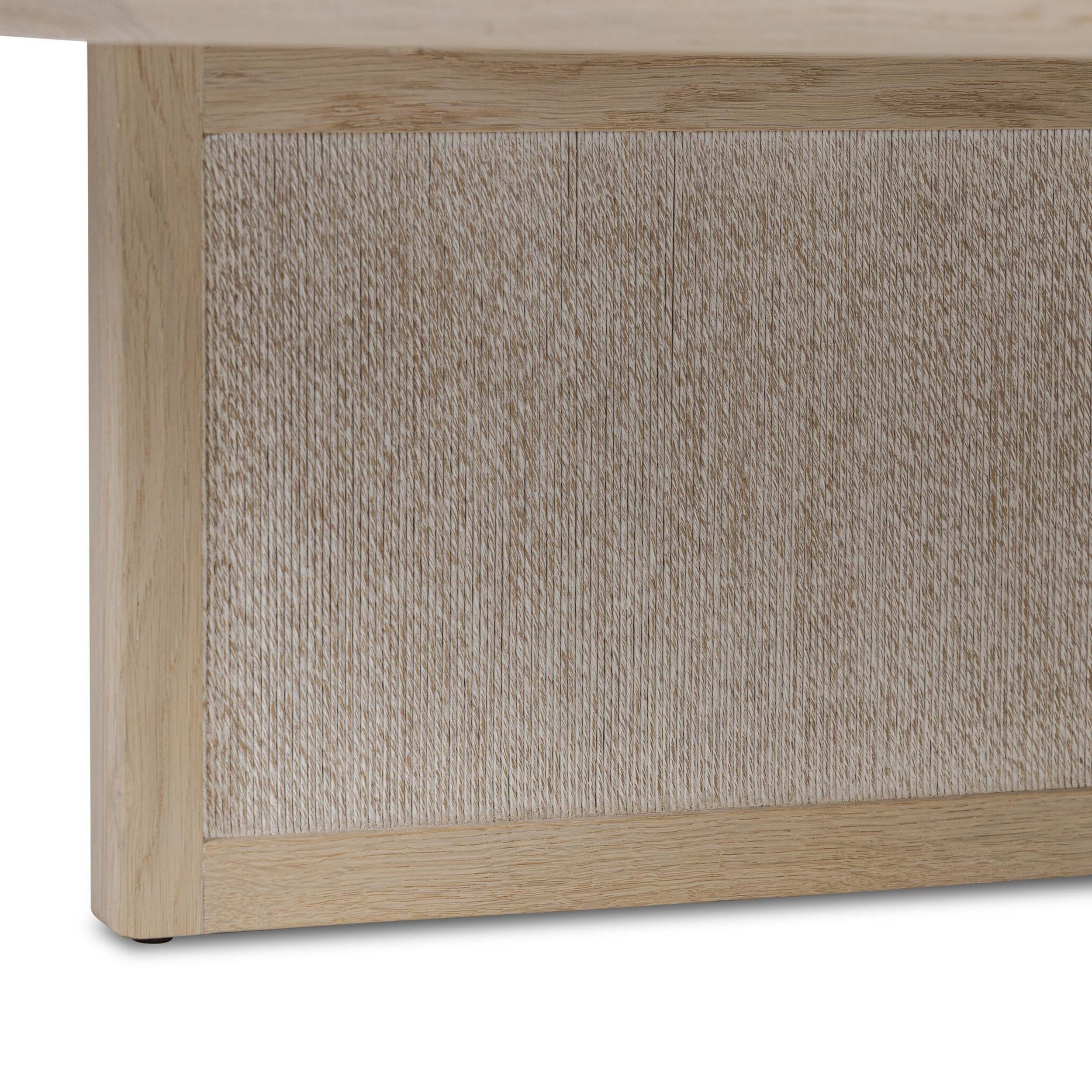 Rosenell Round Coffee Table, Natural Oak Veneer