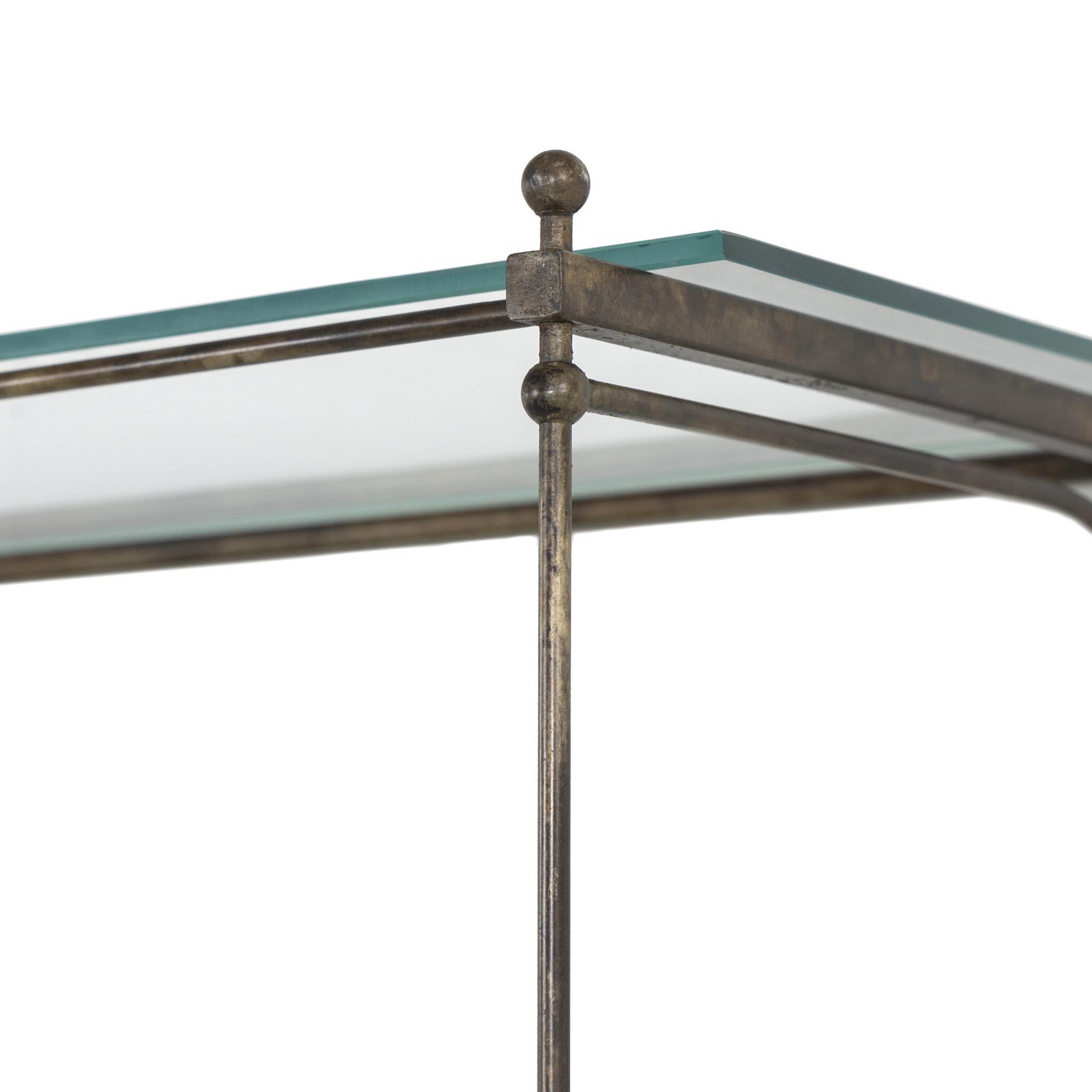 Romilly Shelves, Brushed Iron