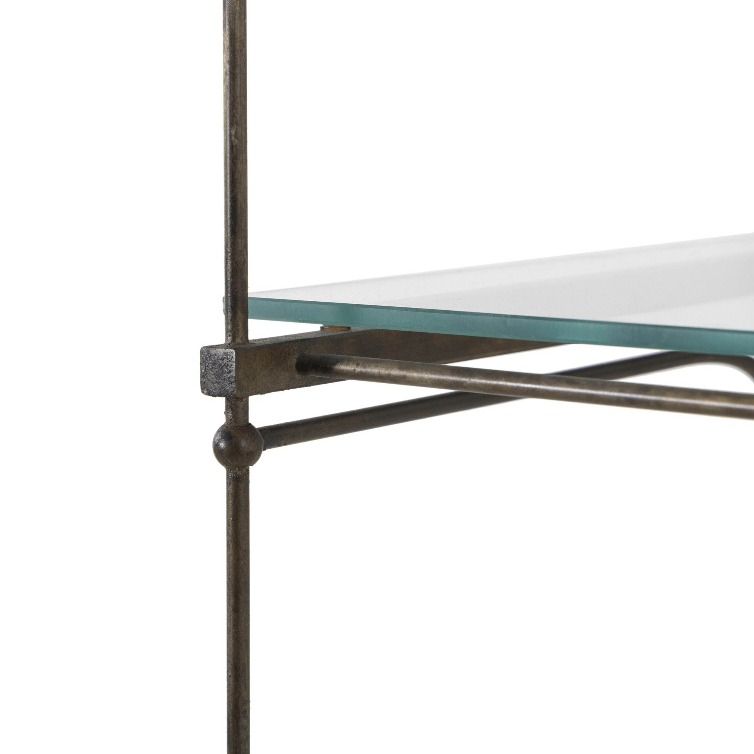 Romilly Shelves, Brushed Iron