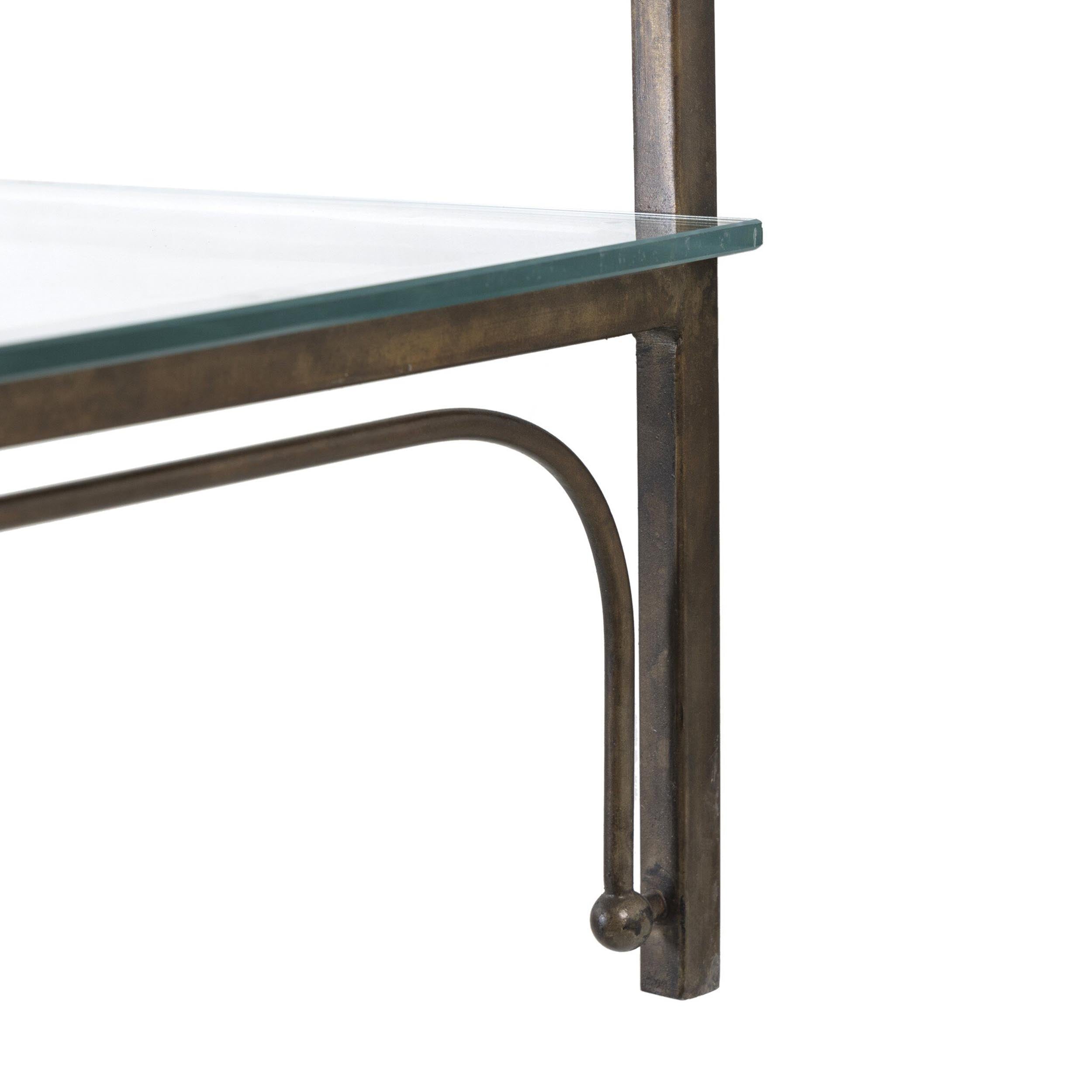 Romilly Shelves, Brushed Iron
