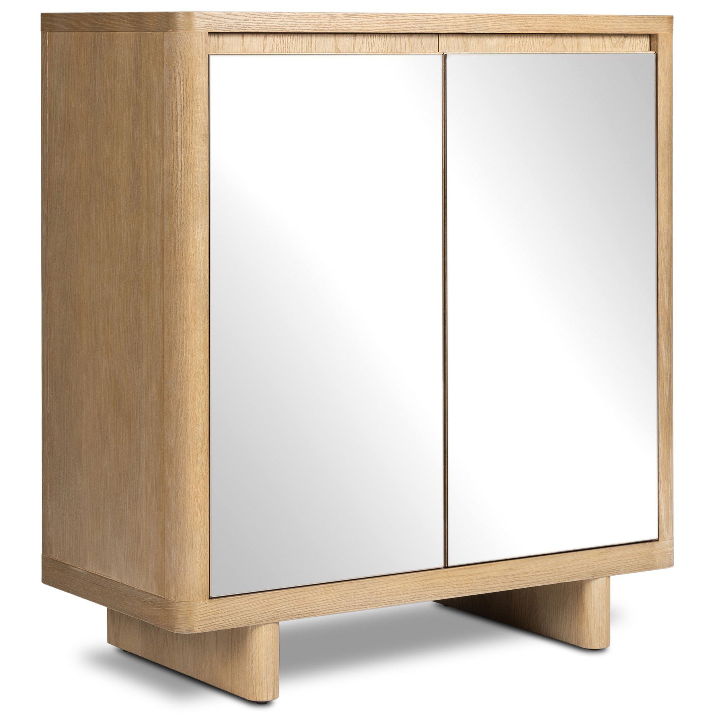 Reneen Bar Cabinet, Blonde Oak