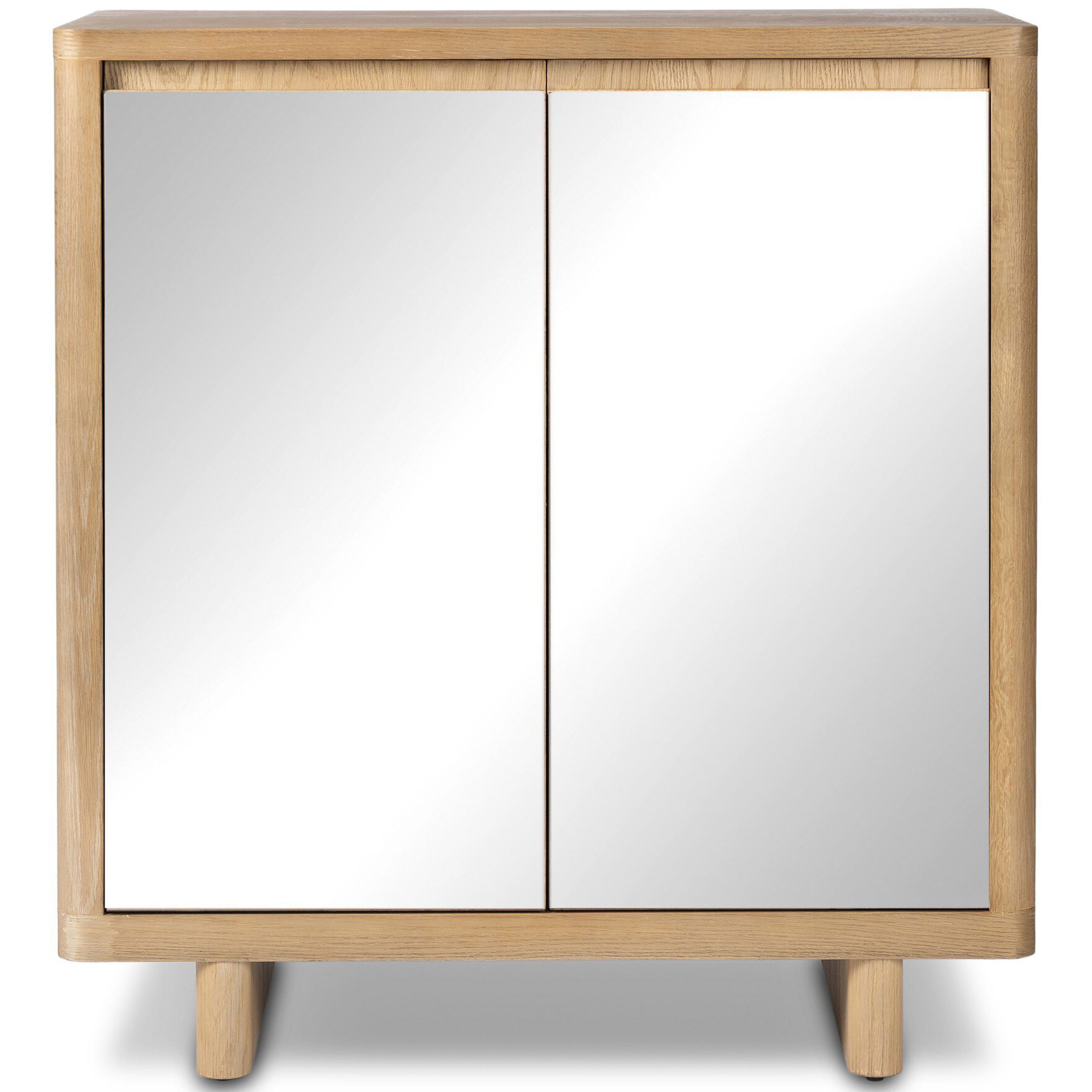 Reneen Bar Cabinet, Blonde Oak