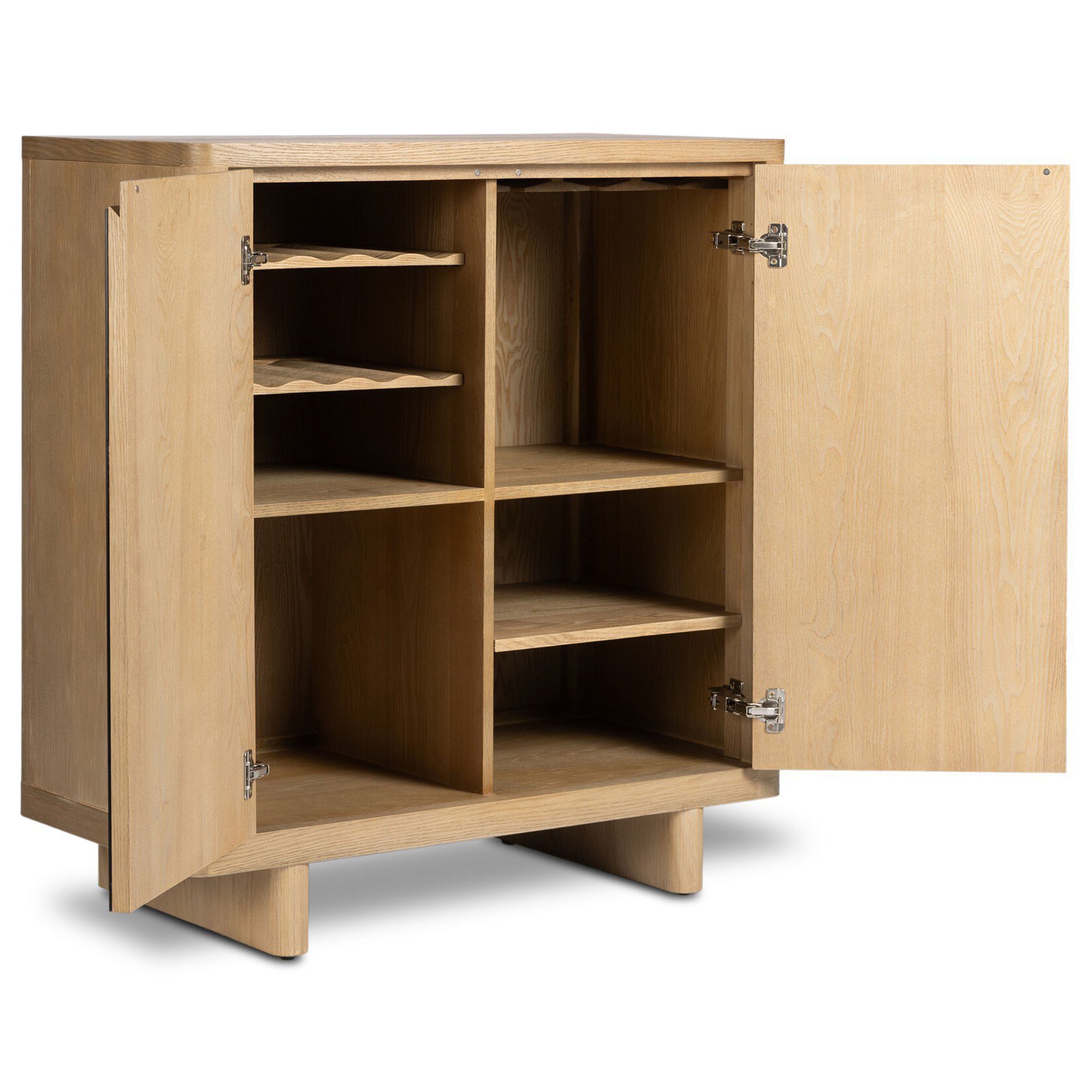Reneen Bar Cabinet, Blonde Oak
