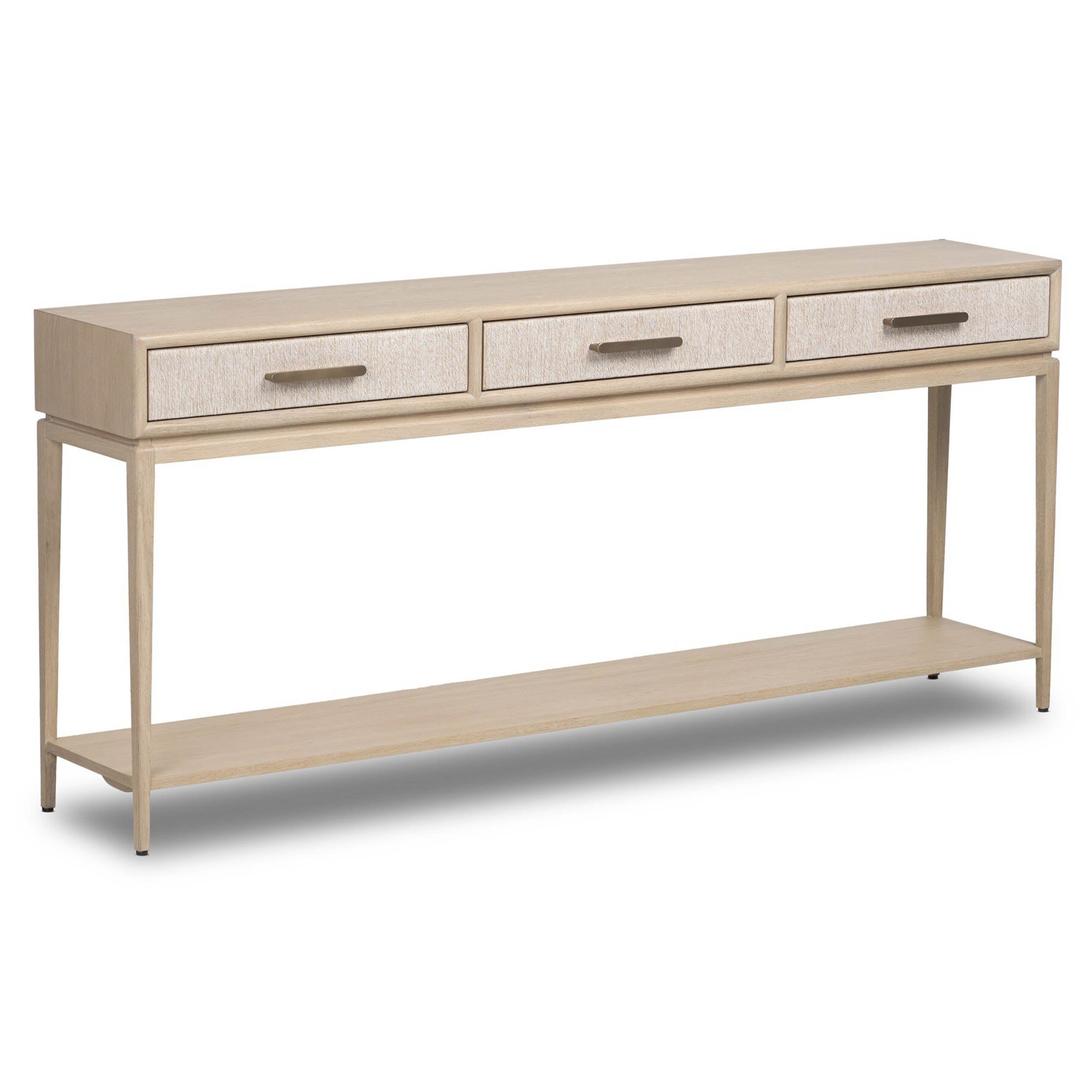 Rosenell Console Table - 78", Natural Oak Solid