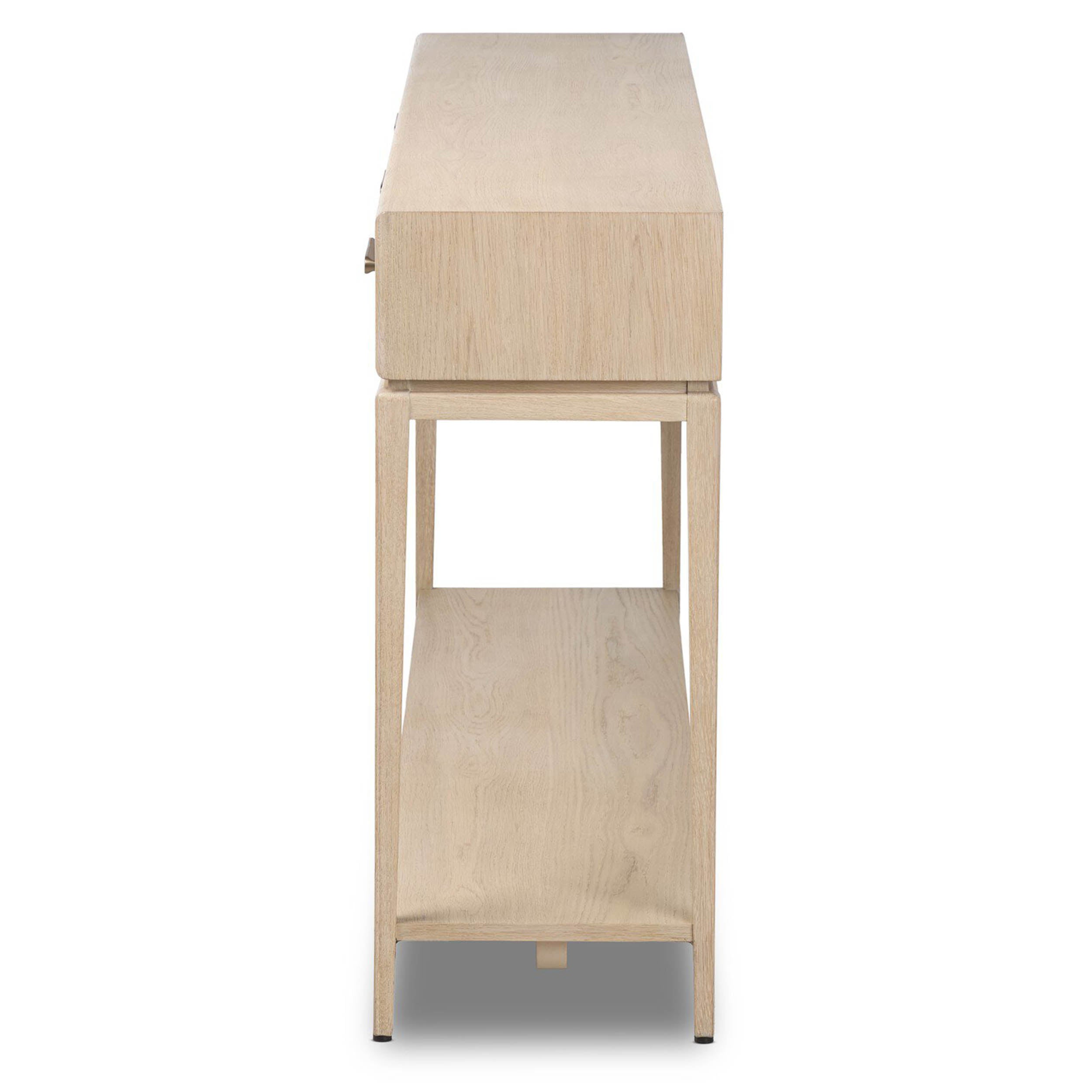 Rosenell Console Table - 78", Natural Oak Solid