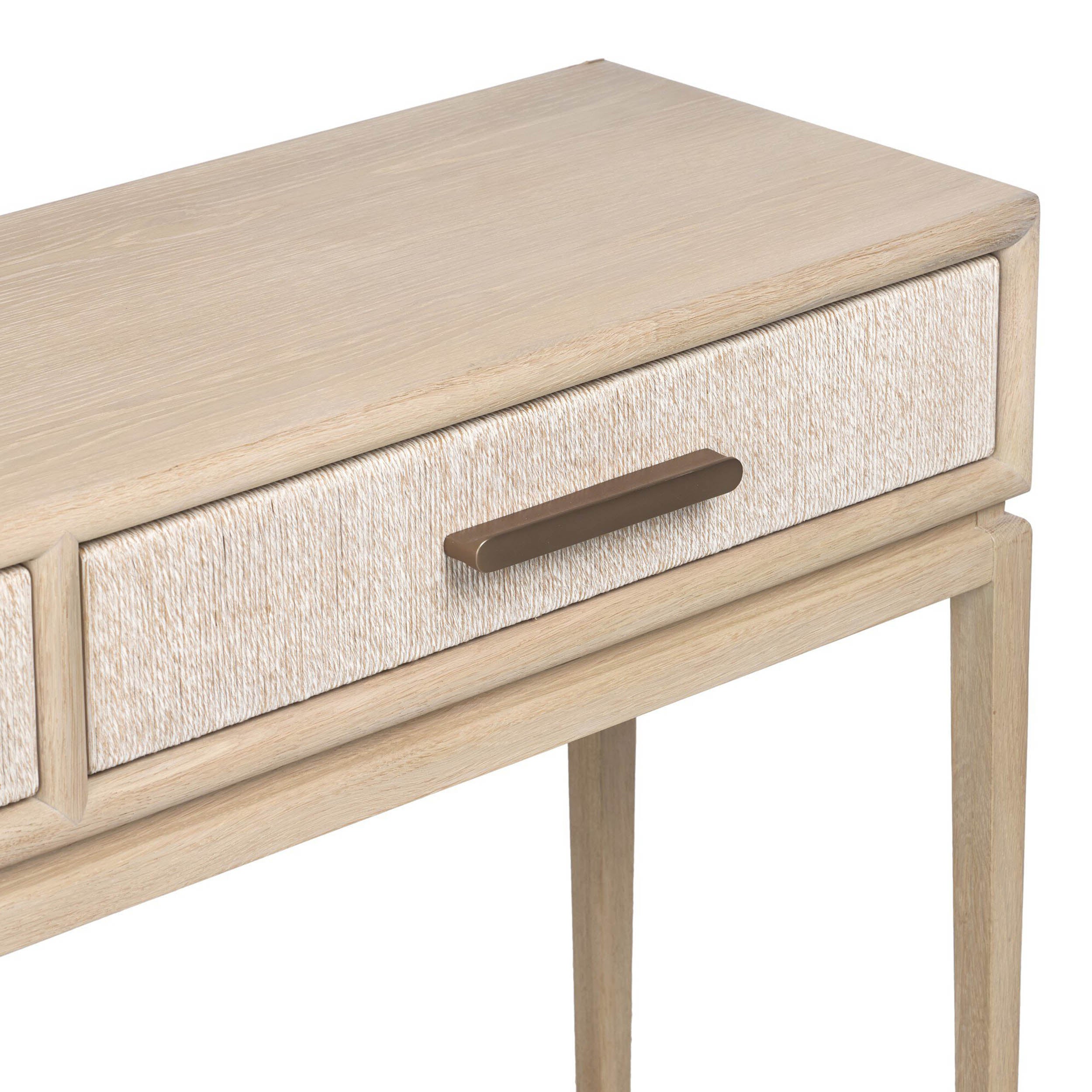 Rosenell Console Table - 78", Natural Oak Solid