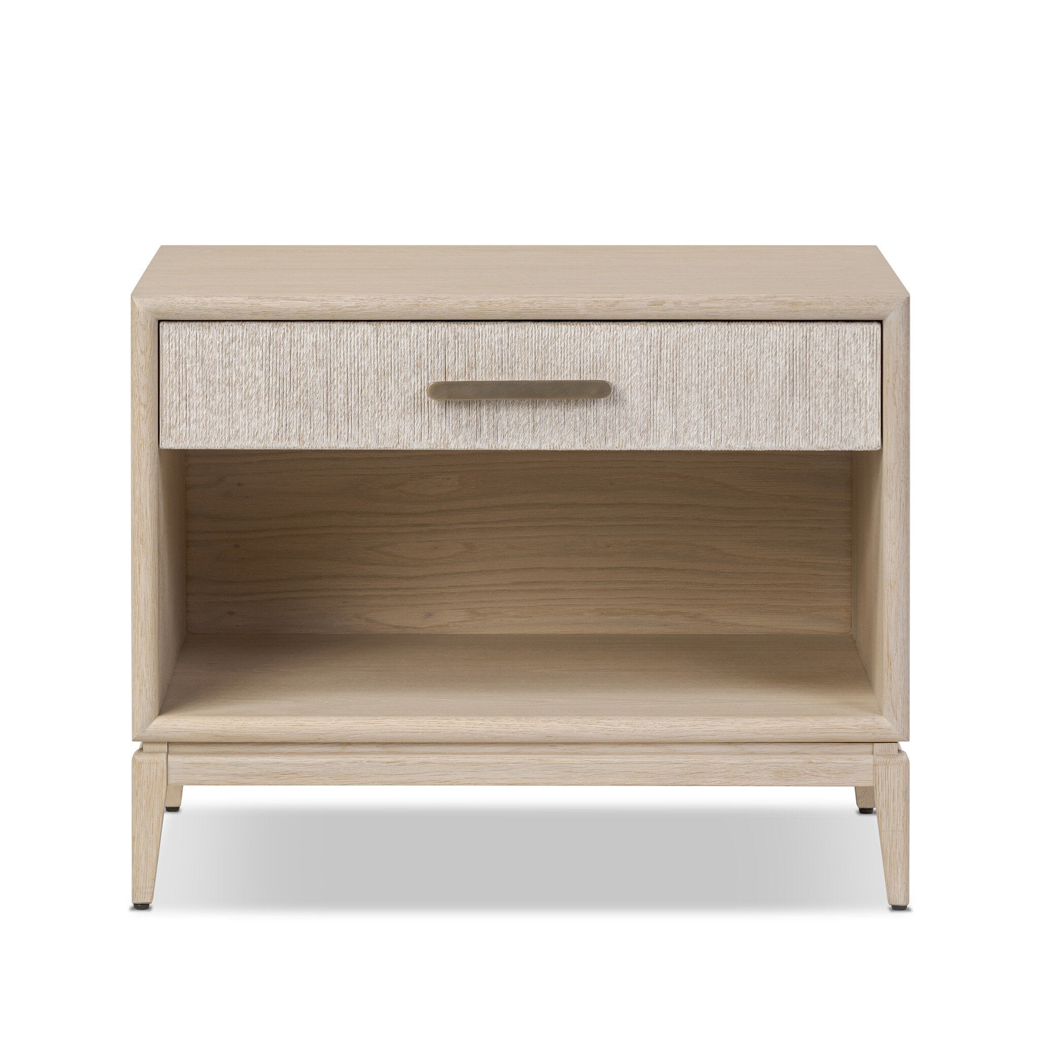 Rosenell Open Nightstand, Natural Oak Veneer