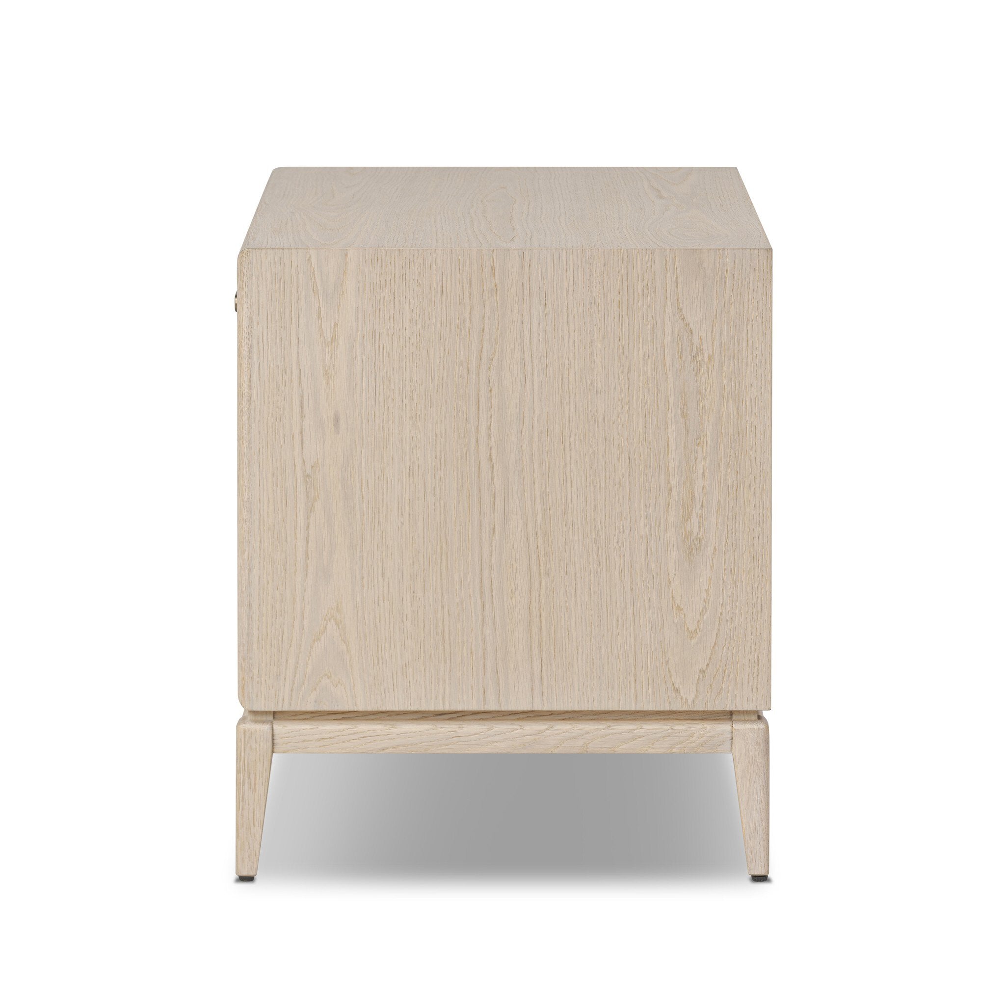 Rosenell Open Nightstand, Natural Oak Veneer