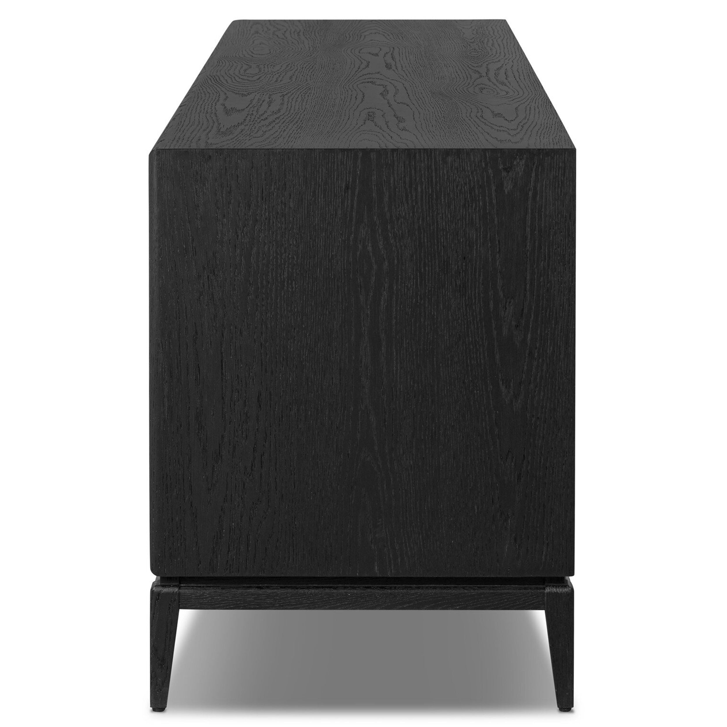 Rosenell Media Console, Black Paper Cord