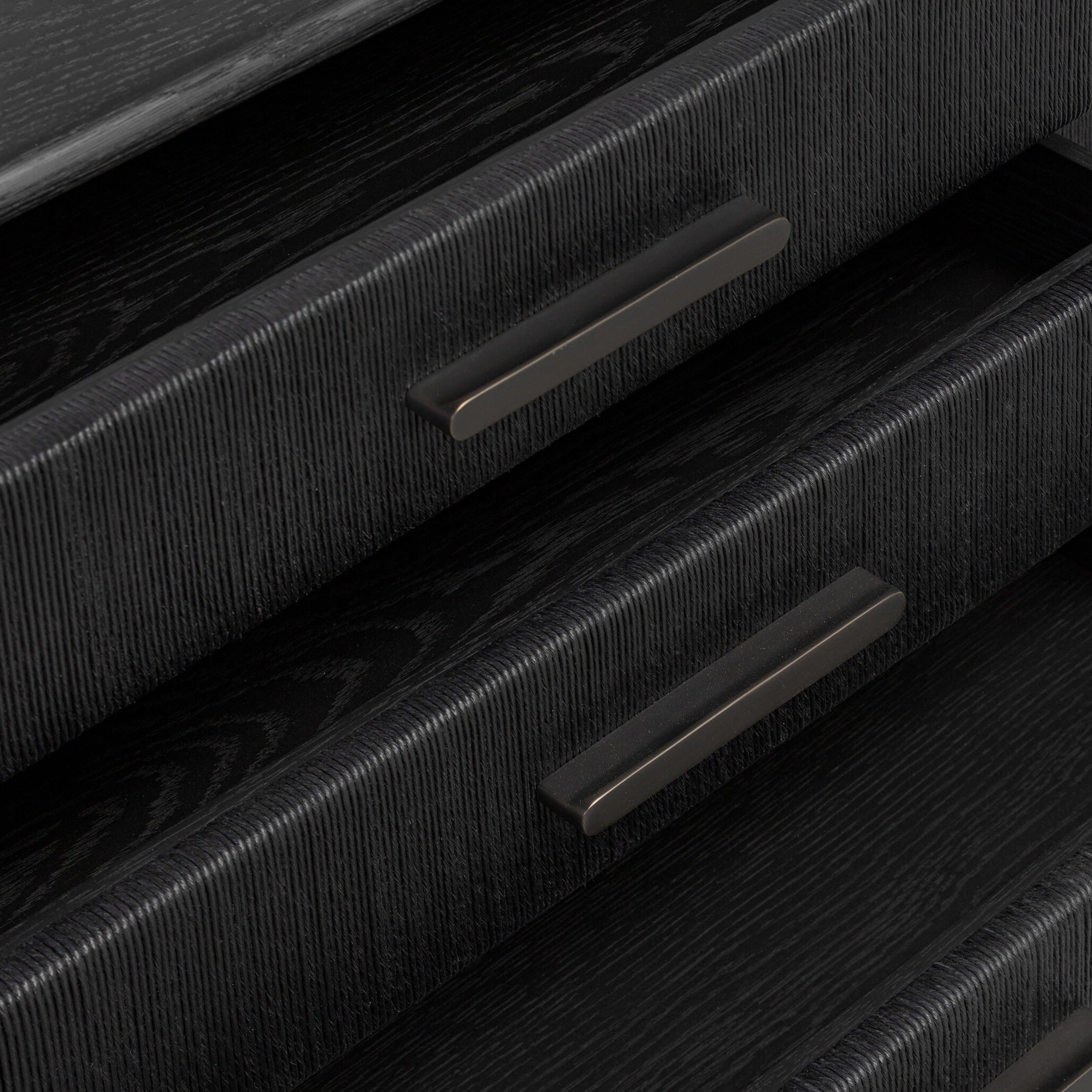 Rosenell Media Console, Black Paper Cord
