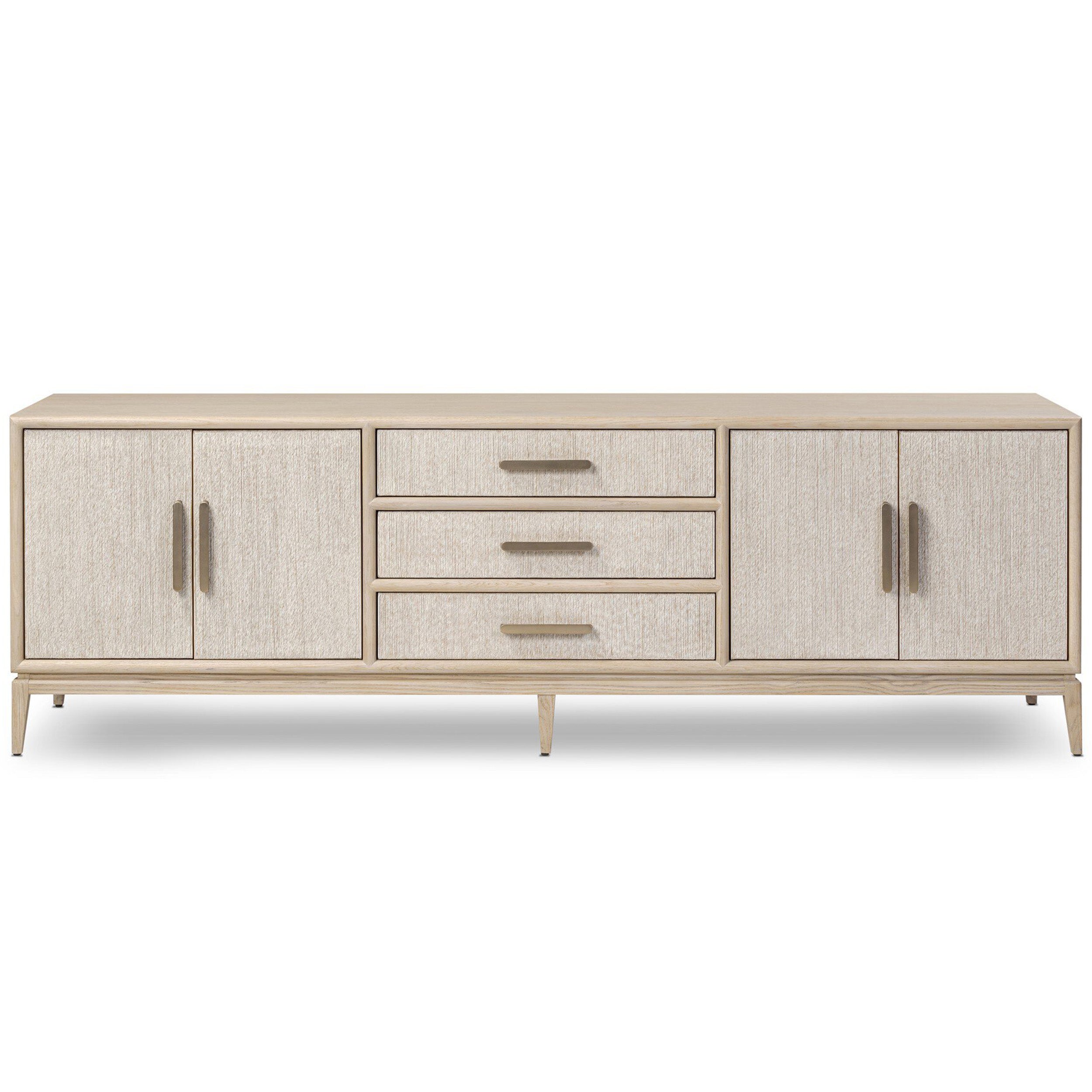 Rosenell Media Console, Natural Paper Cord