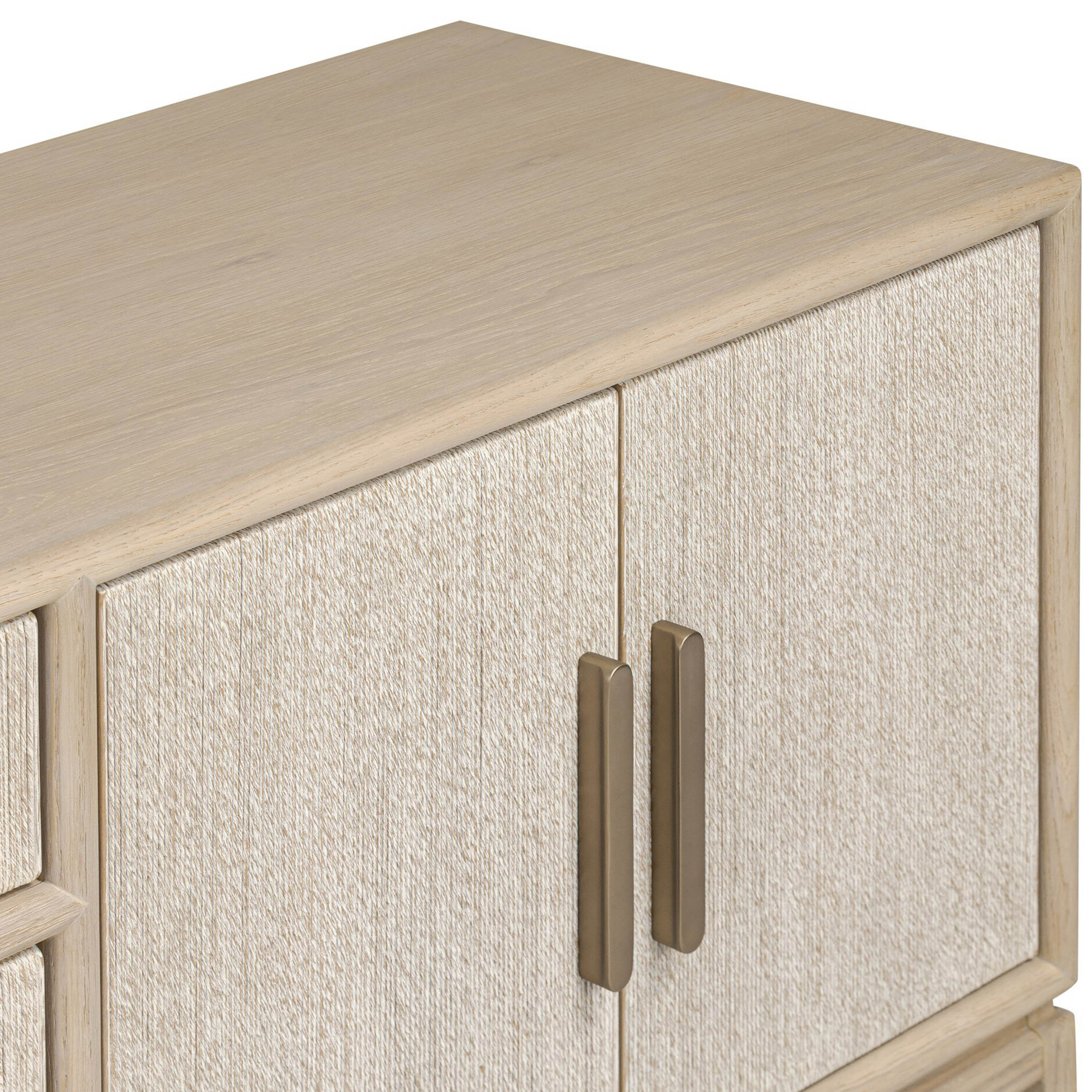 Rosenell Media Console, Natural Paper Cord