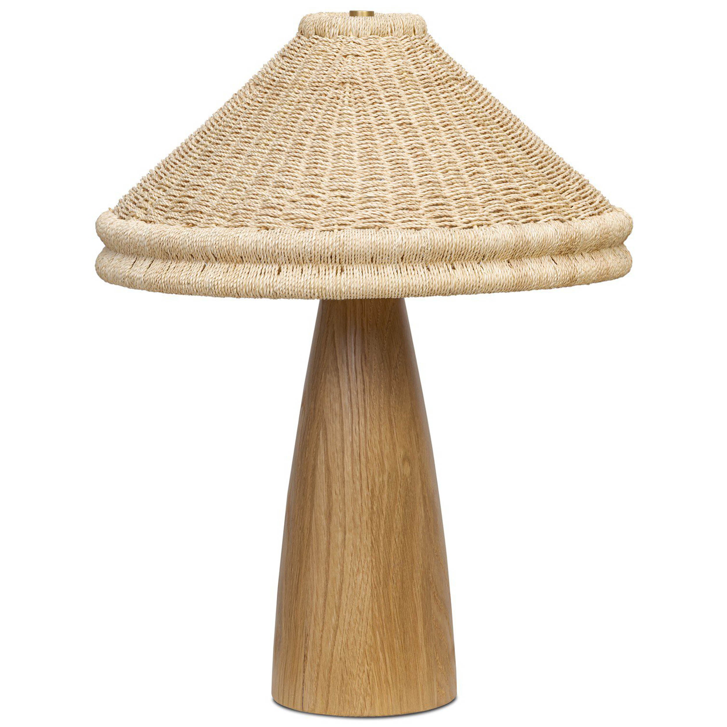 Canela Table Lamp, Light Oak