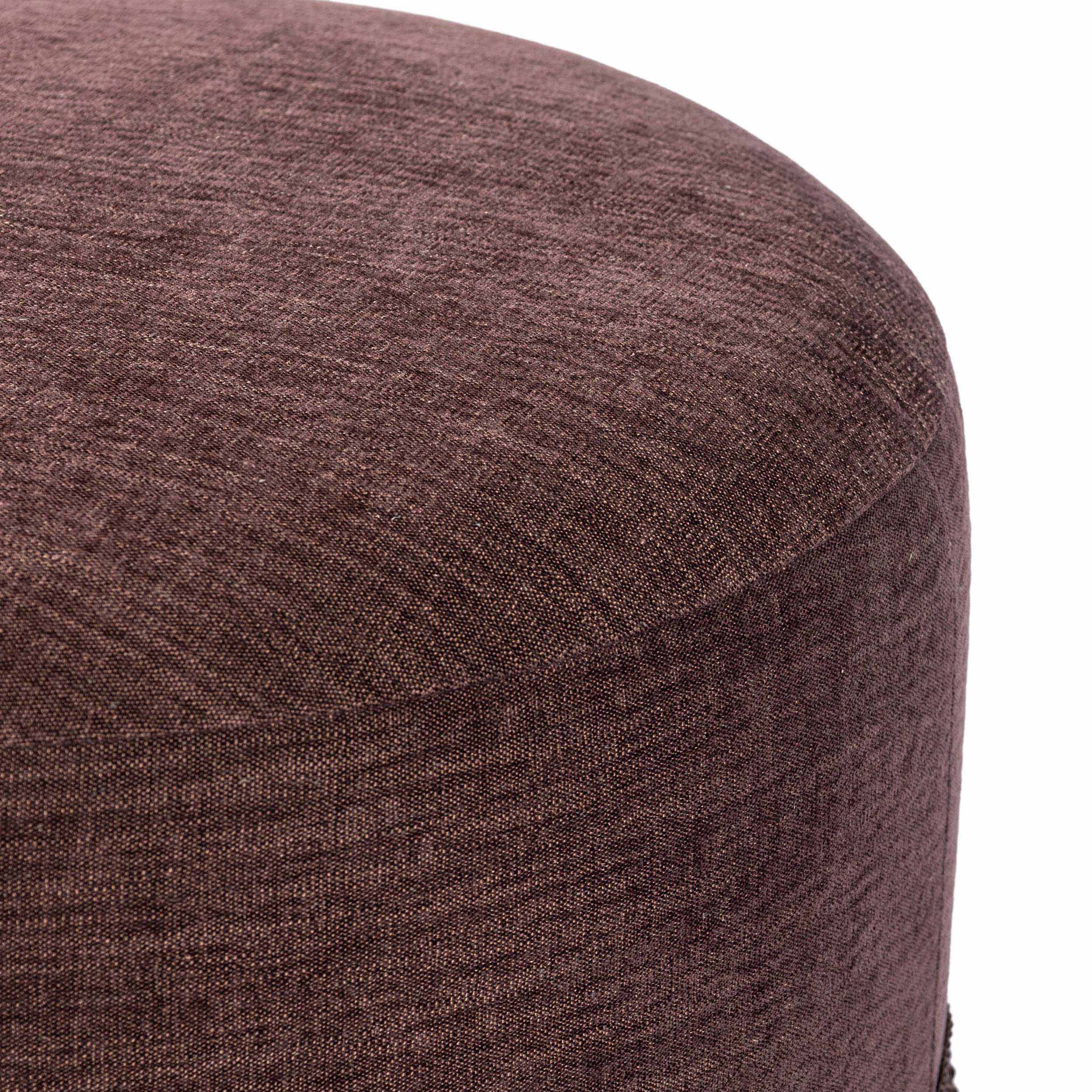 Sinclair Fringe Ottoman-21", Laughlin Plum