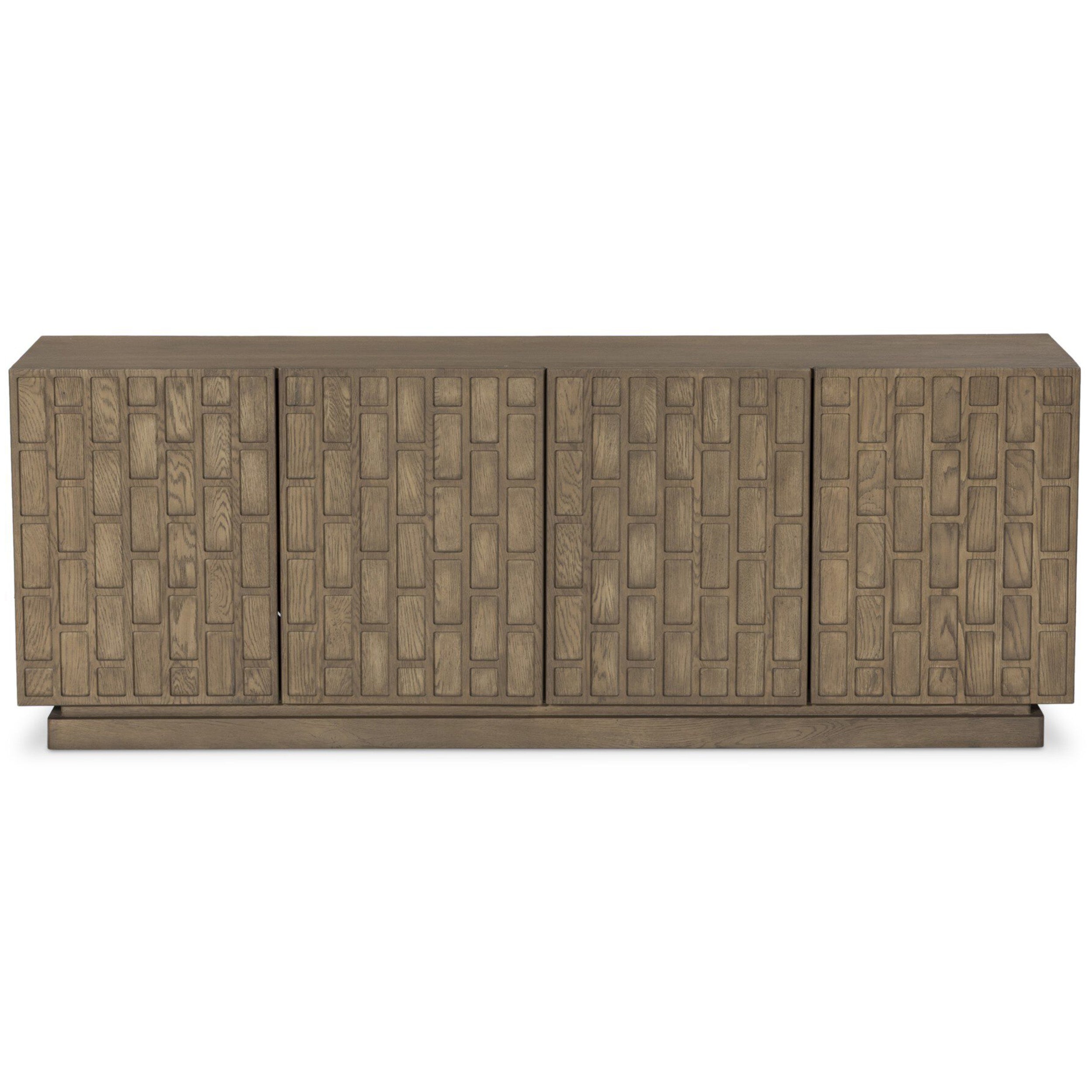 Asbury Media Console, Light Wash Oak