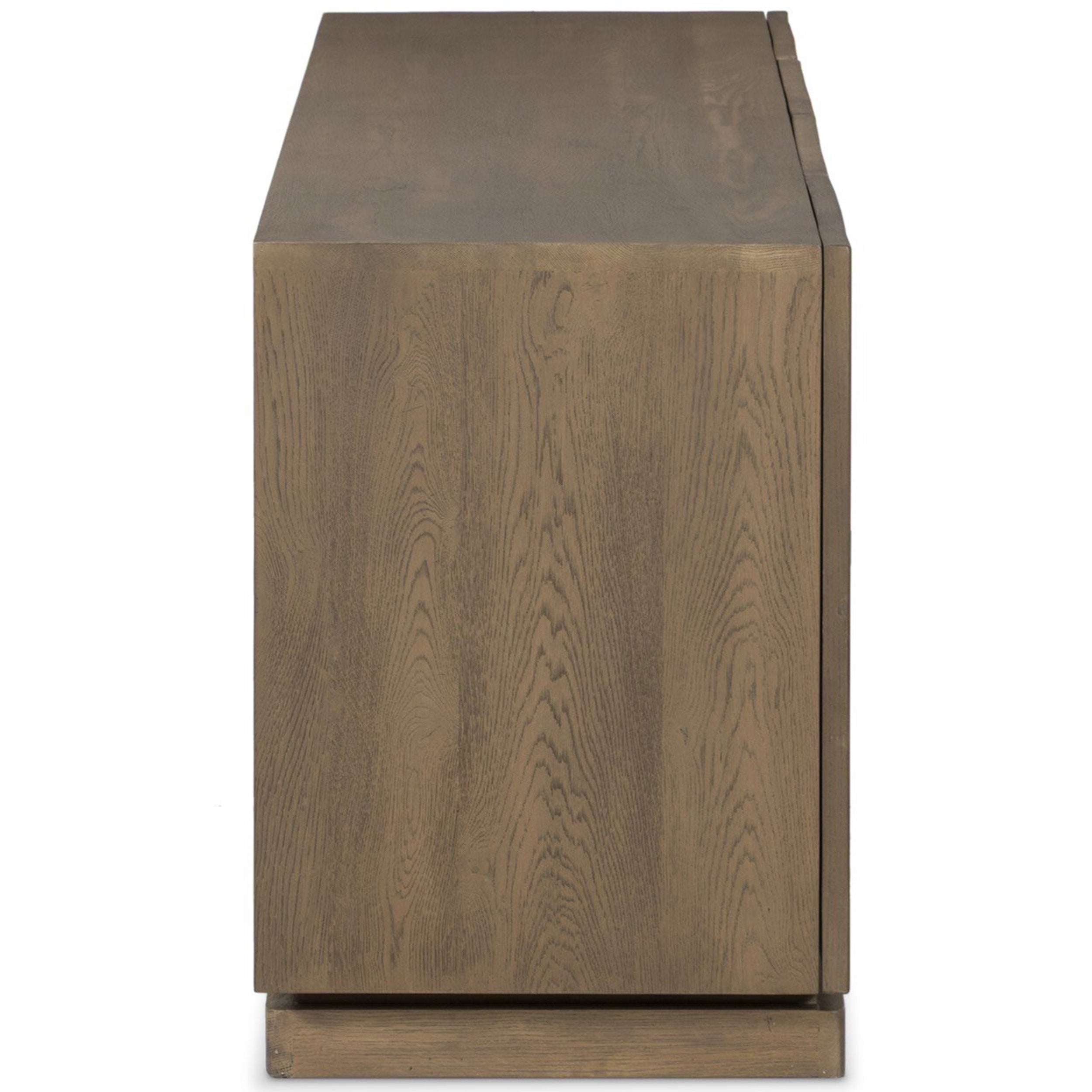 Asbury Media Console, Light Wash Oak