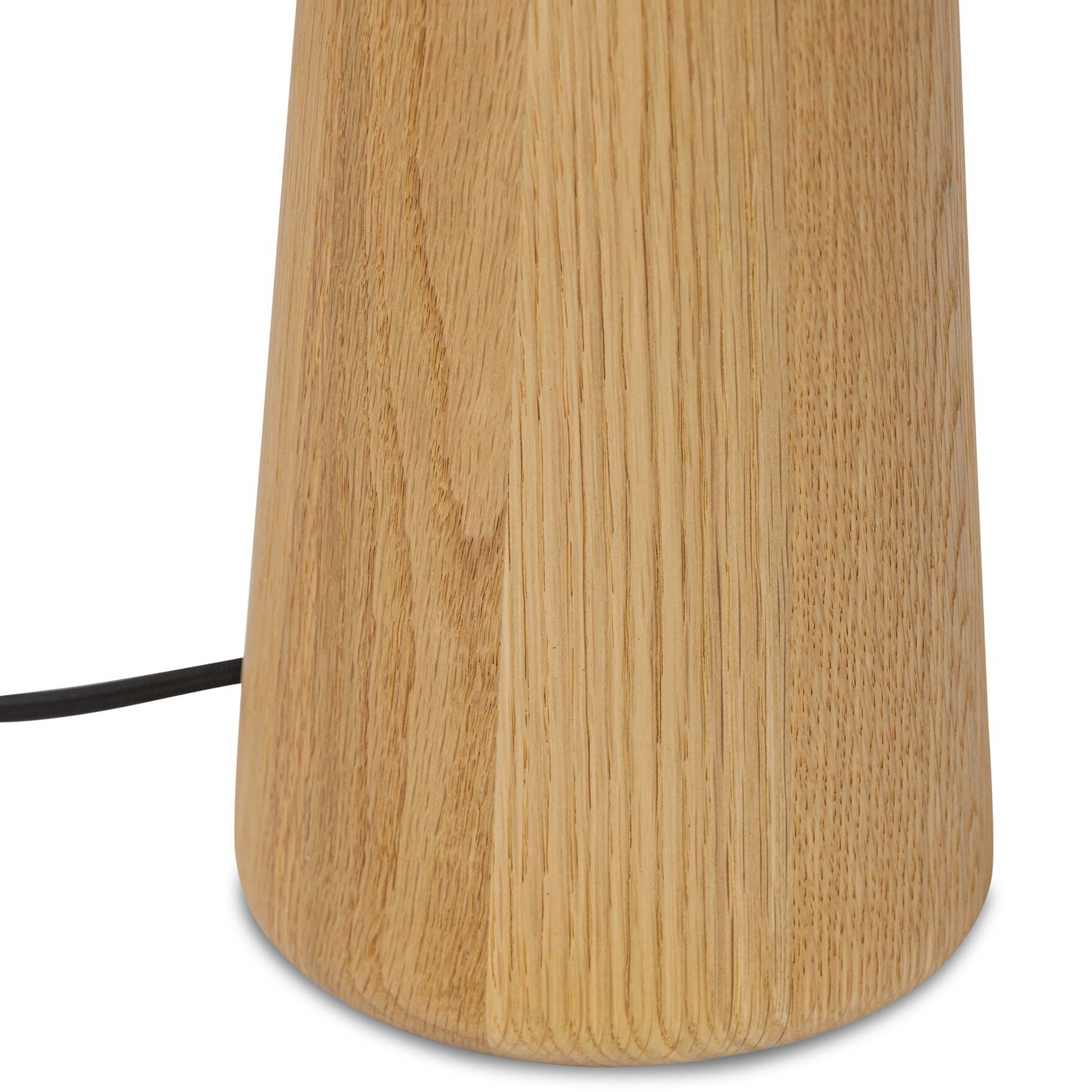Nora Drum Table Lamp, Light Oak