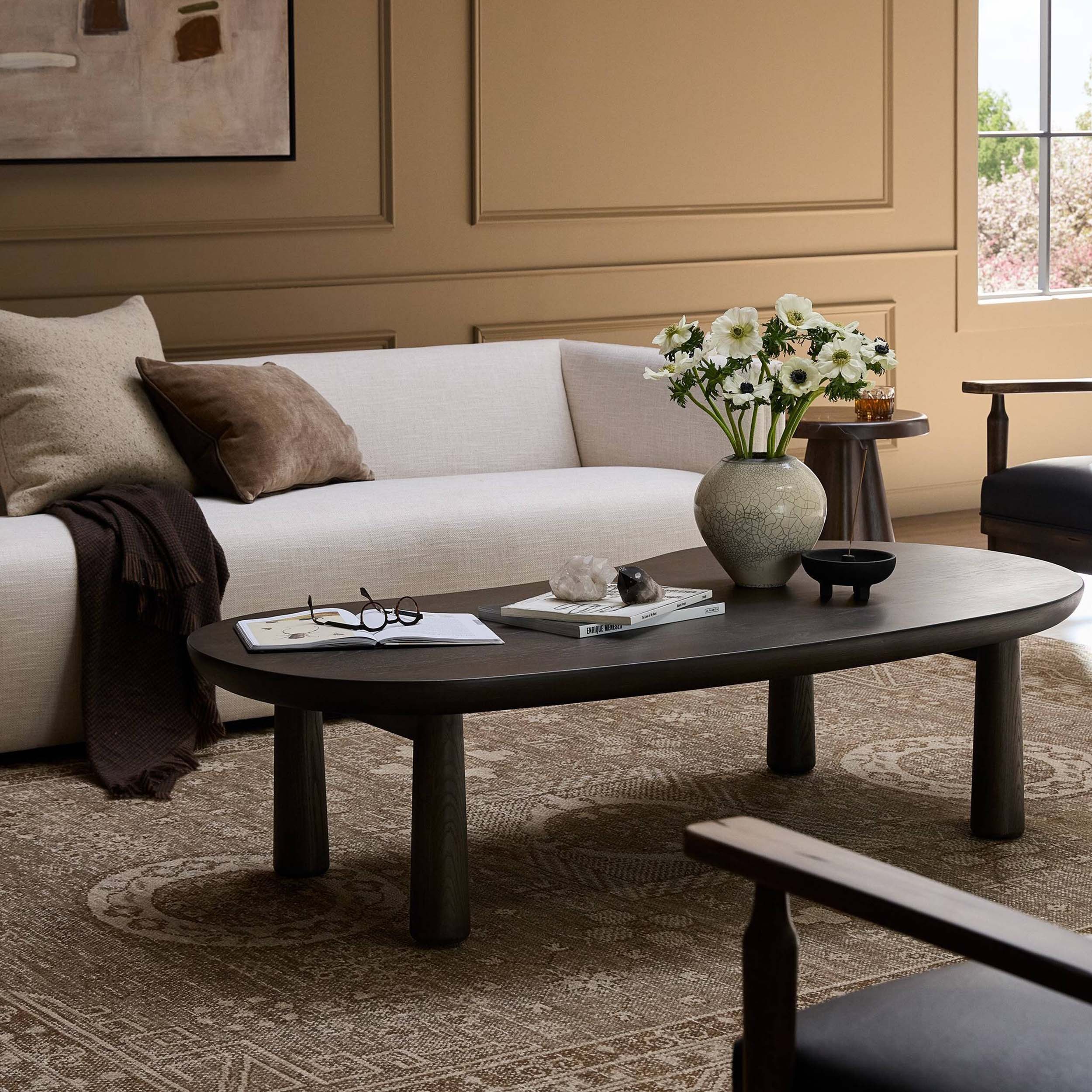 Clara Coffee Table, Sienna Brown Oak Veneer