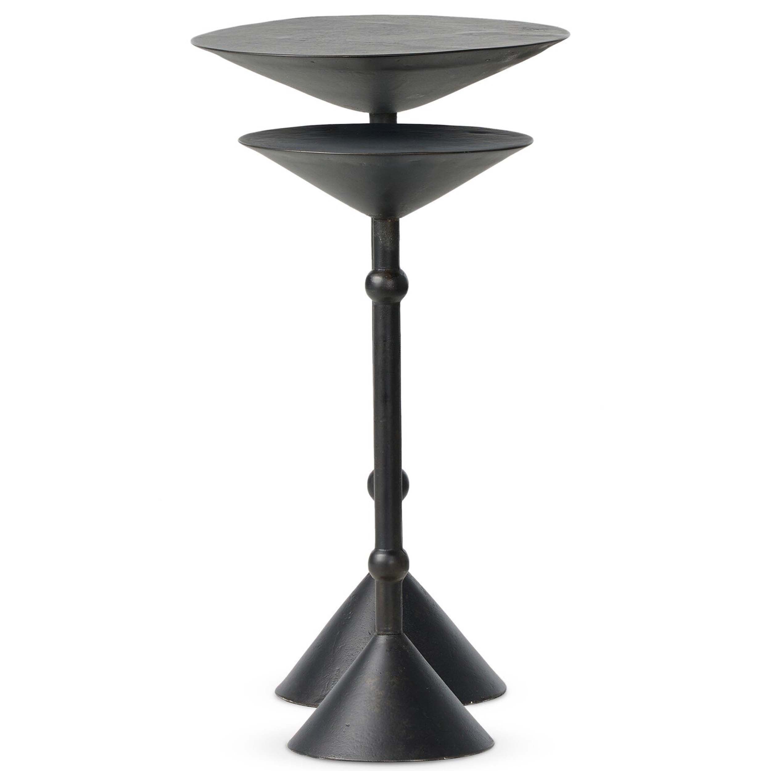 Printa Nesting End Tables, Black Antique