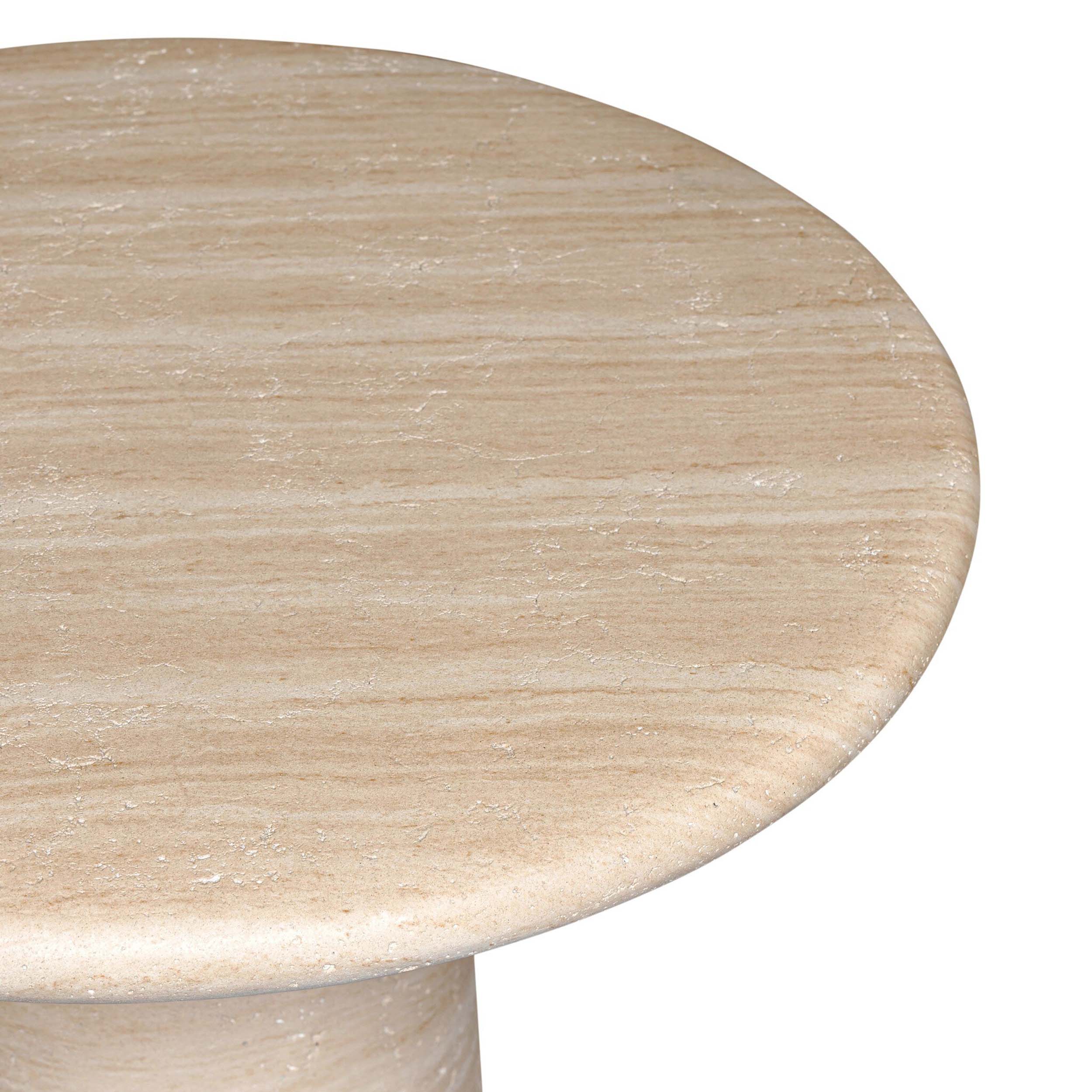 Janice End Table, Sand Striae