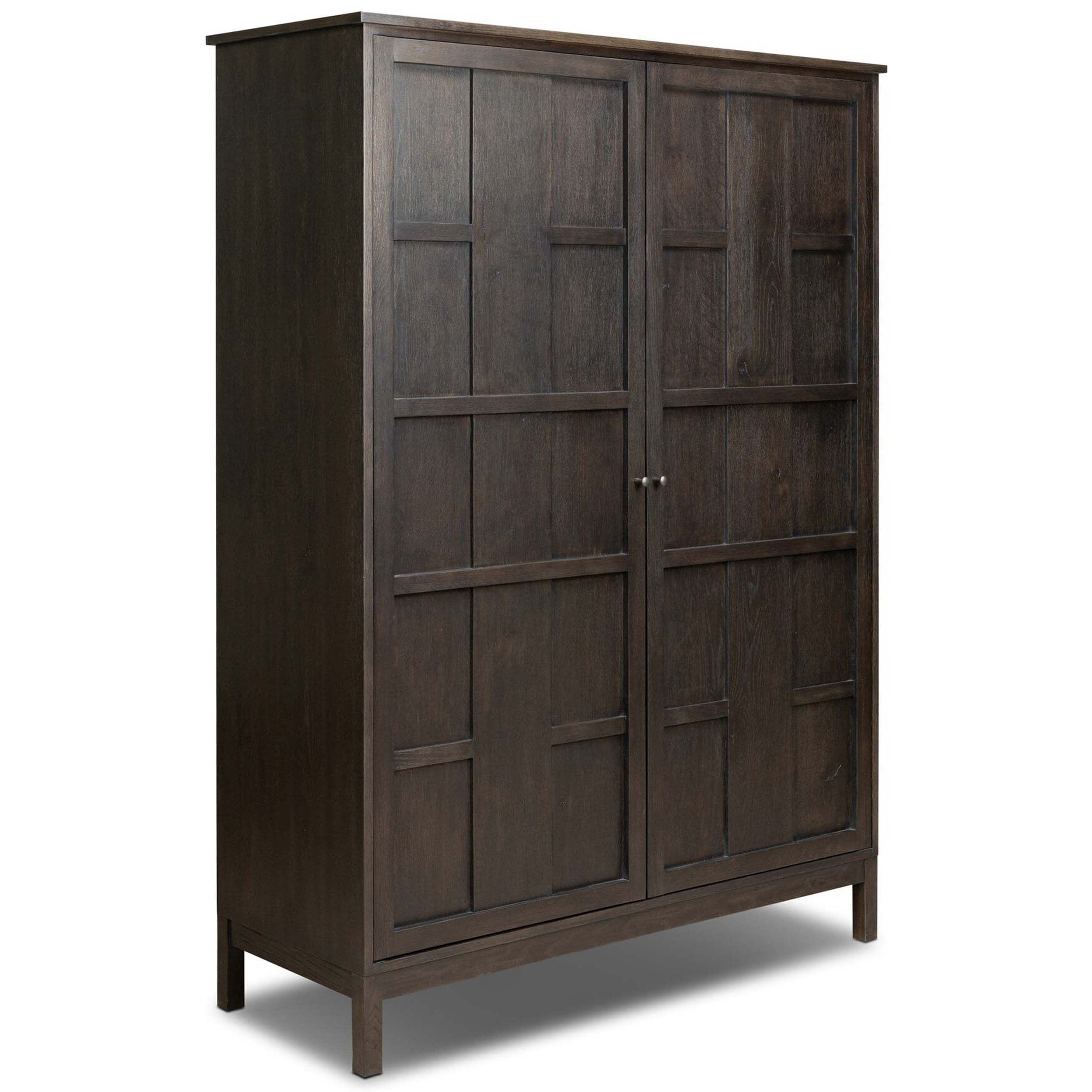 Alessio Cabinet, Smoked Black Veneer