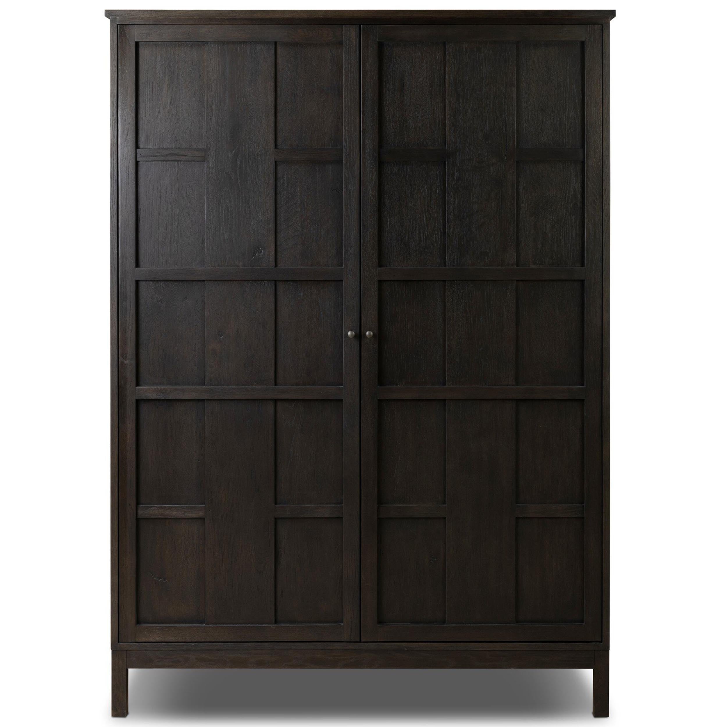 Alessio Cabinet, Smoked Black Veneer