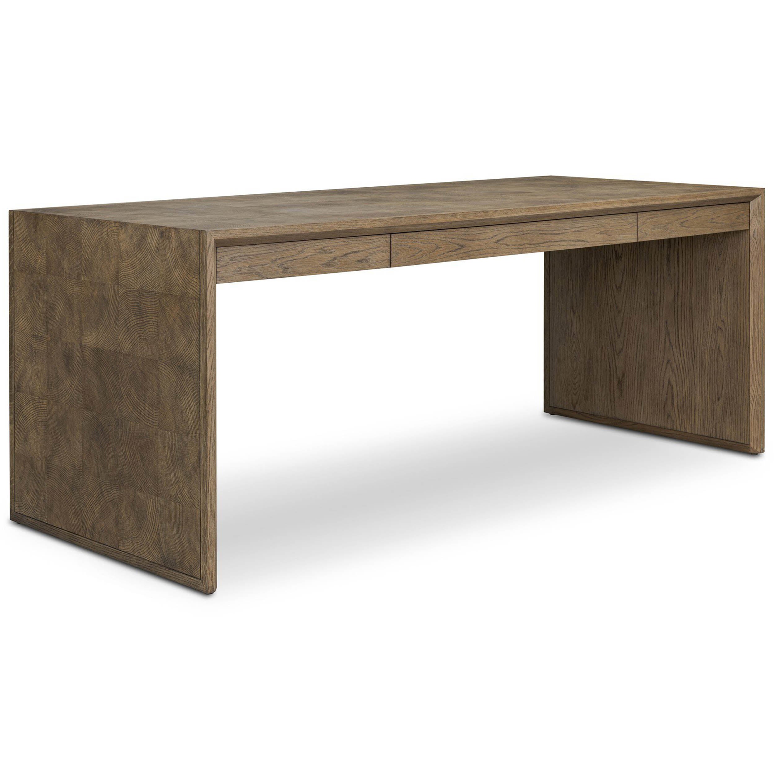 Salta Desk, Brown Oak Thick Veneer