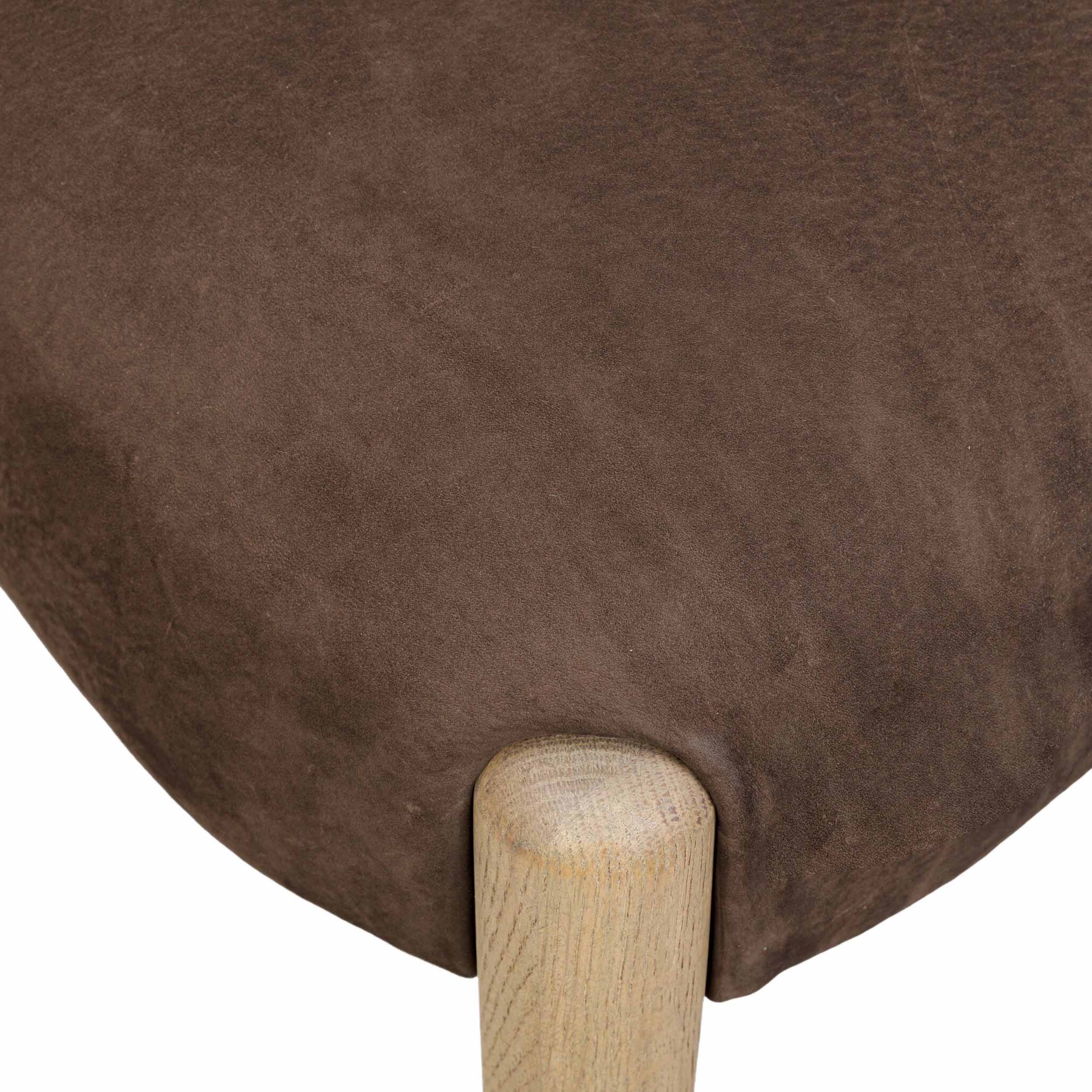 Prentiss Dining Chair, Nubuck Cigar, Set of 2