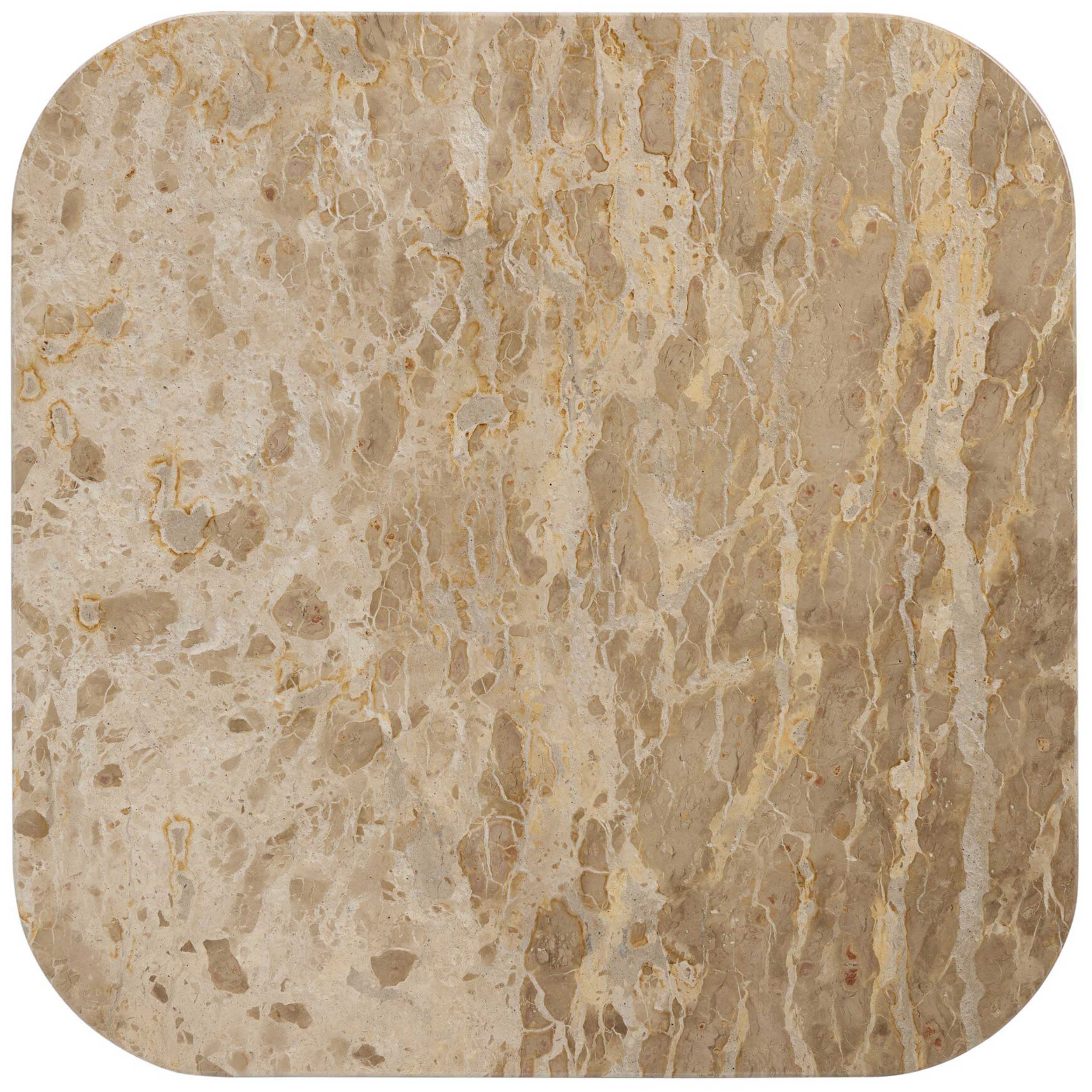 Kamina Coffee Table, Fossil Marble