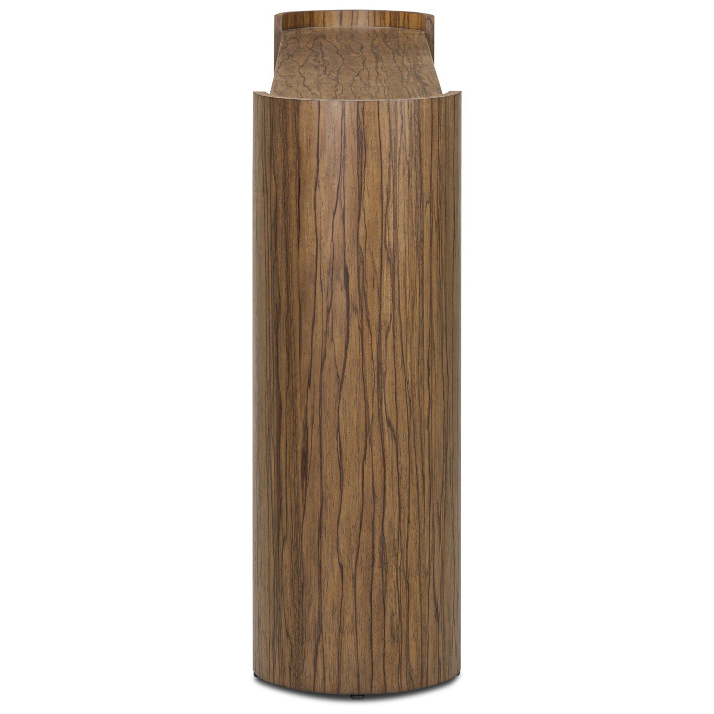 Damari Console Table, Medium Brown Limba