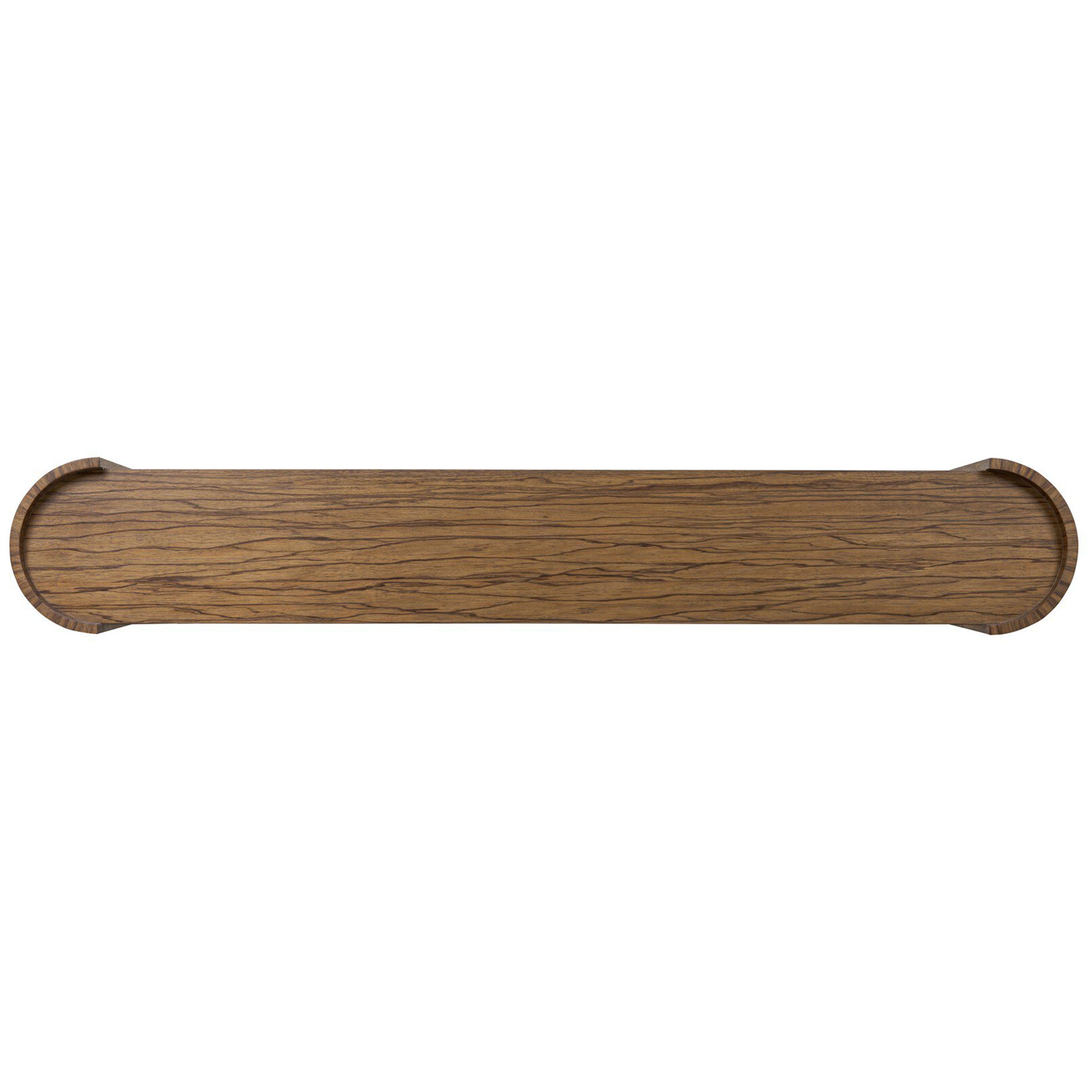 Damari Console Table, Medium Brown Limba