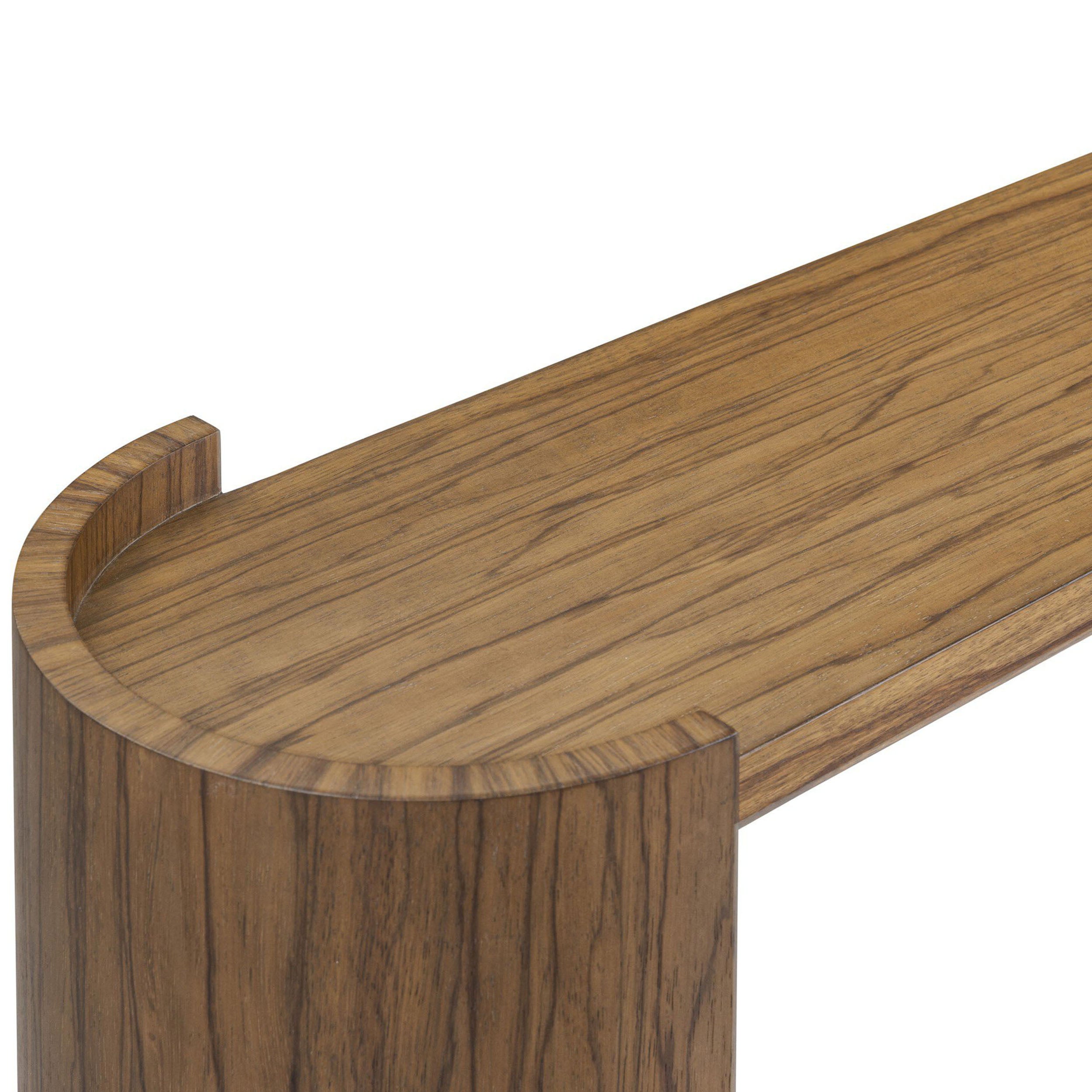Damari Console Table, Medium Brown Limba