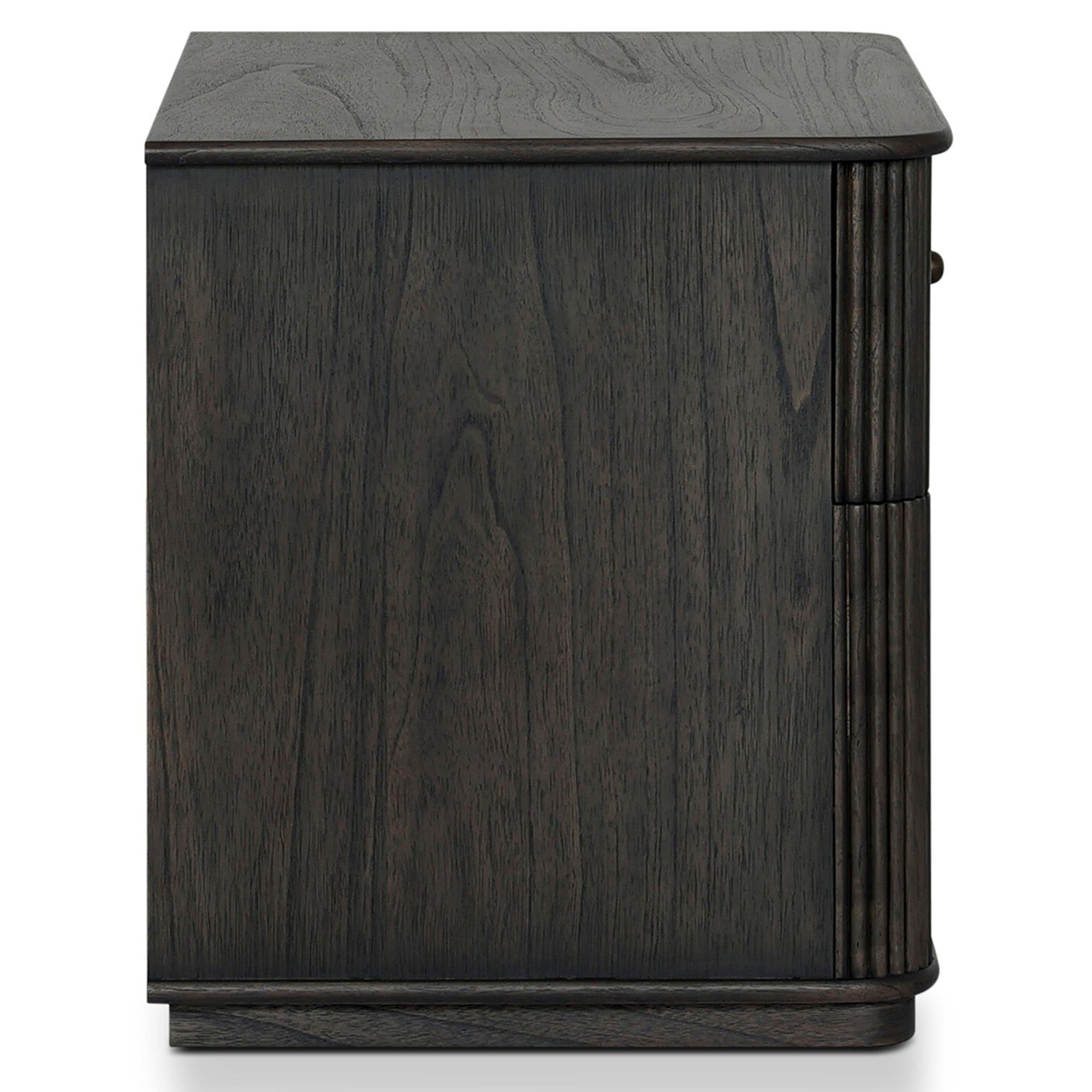 Ona Nightstand, Smoked Black Mindi Veneer