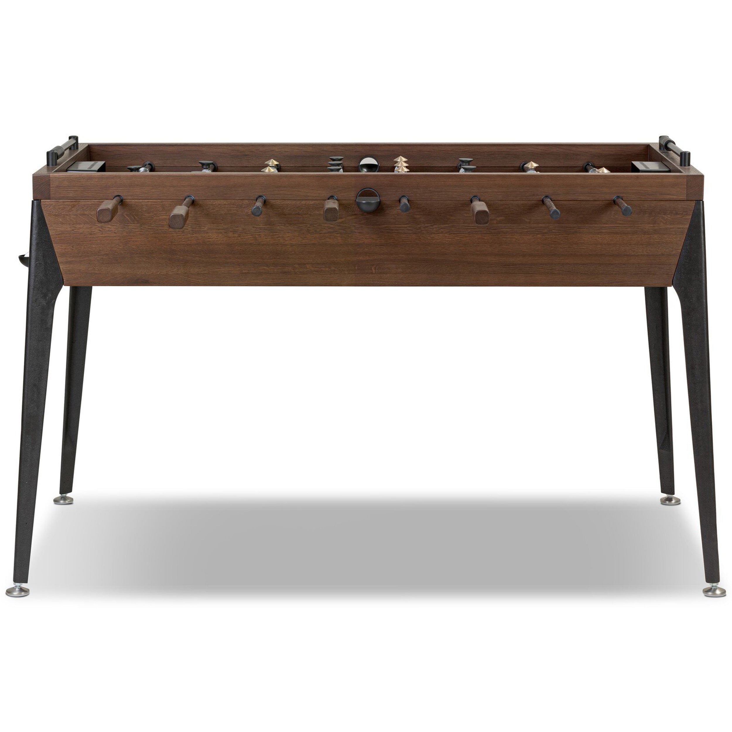 District Eight Foosball Table, Smoked Oak